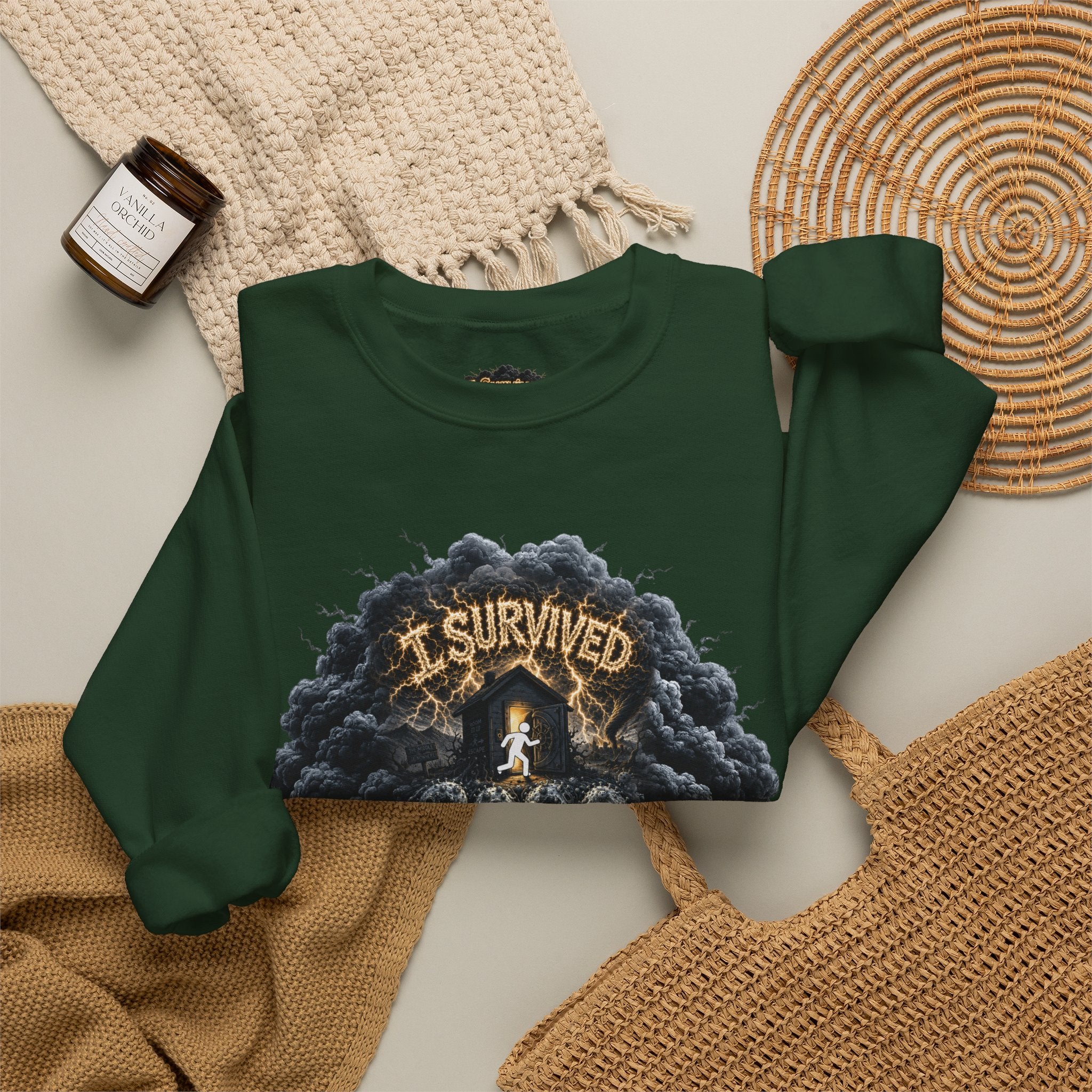 I Survived 2020 — Director's Cut Original Design Teaser Tee | Season 1 Premiere Drop Unisex Heavy Blend™ Crewneck Sweatshirt (SPECIAL EDITION)