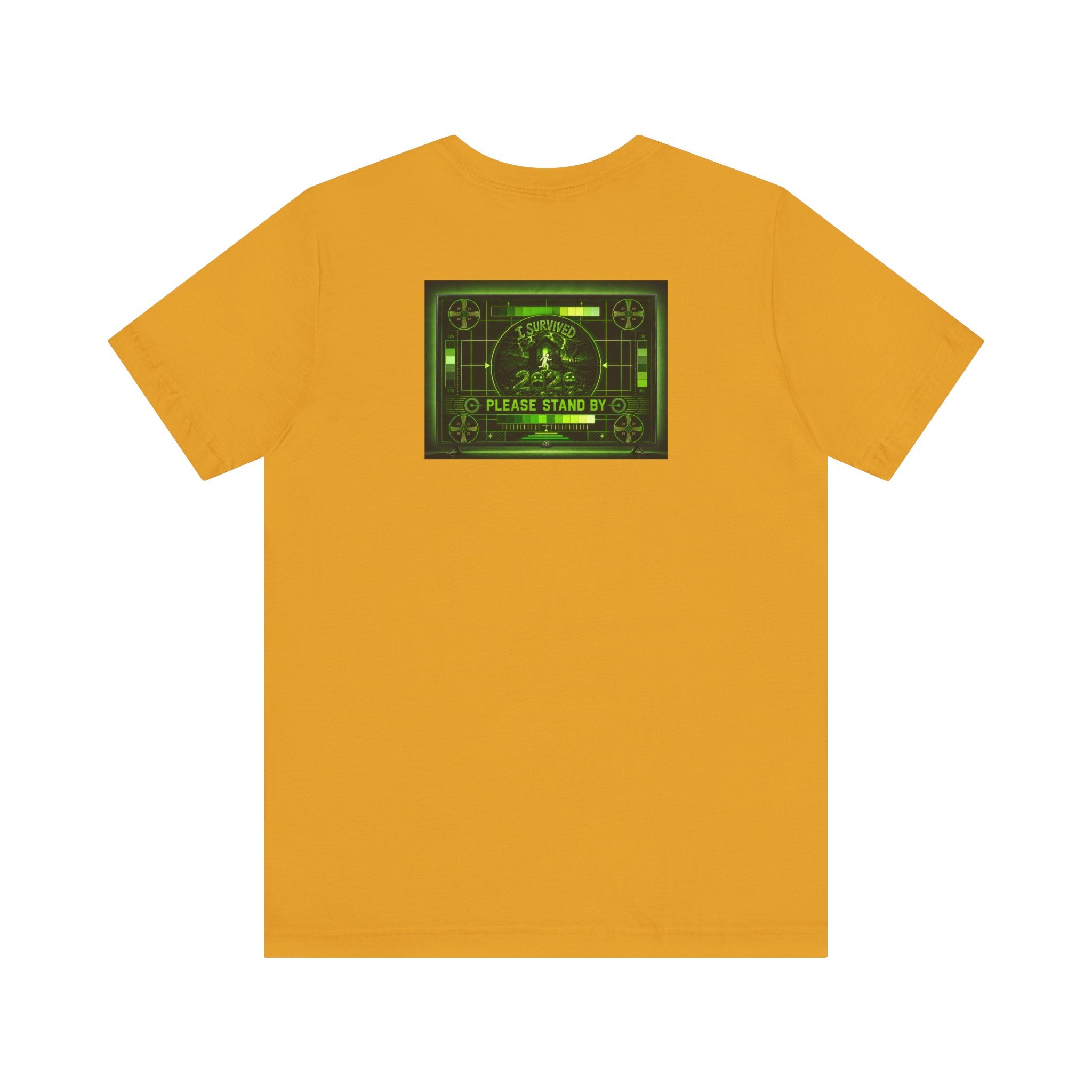 I Survived 2020 — "Please Stand By" Test Pattern Toxic Signal Tee Summer Premiere Unisex Jersey Short Sleeve Tee