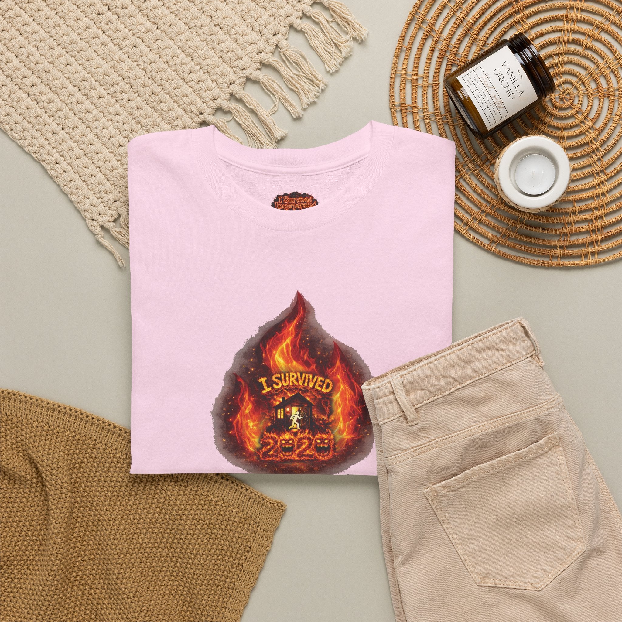 I Survived 2020 —  WILDFIRES S2:E3: Director's Cut Special Edition "The California Wildfires" Memorial Unisex Heavy Cotton Tee