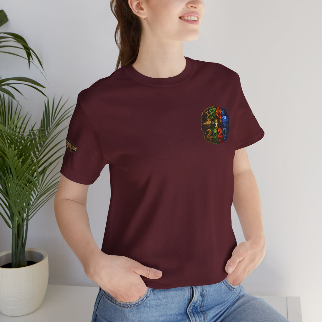 I Survived 2020 — "No Signal" Test Pattern Tee Alien Broadcast Finale Summer Premiere Unisex Jersey Short Sleeve Tee