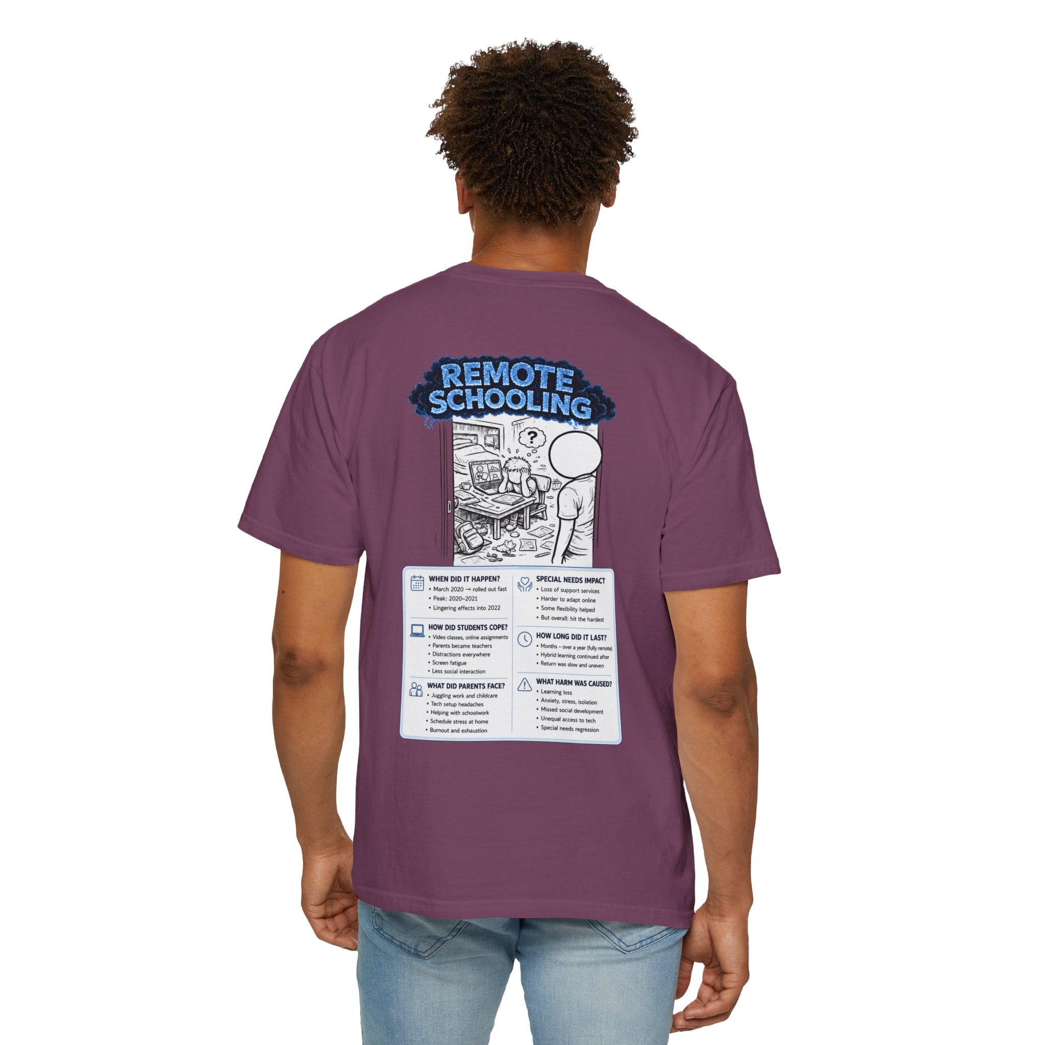 I Survived 2020 — Director's Cut S3:E3 "Remote Schooling" | Lockdown Edition Documentary Unisex Garment-Dyed T-shirt