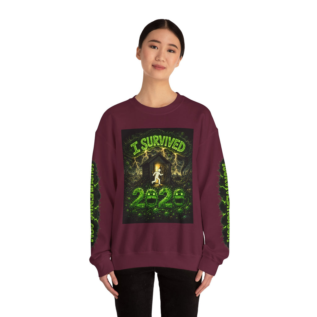 I Survived 2020 — S1:E5 "Delivery Doomsday" | Pandemic Edition Unisex Heavy Blend™ Crewneck Sweatshirt