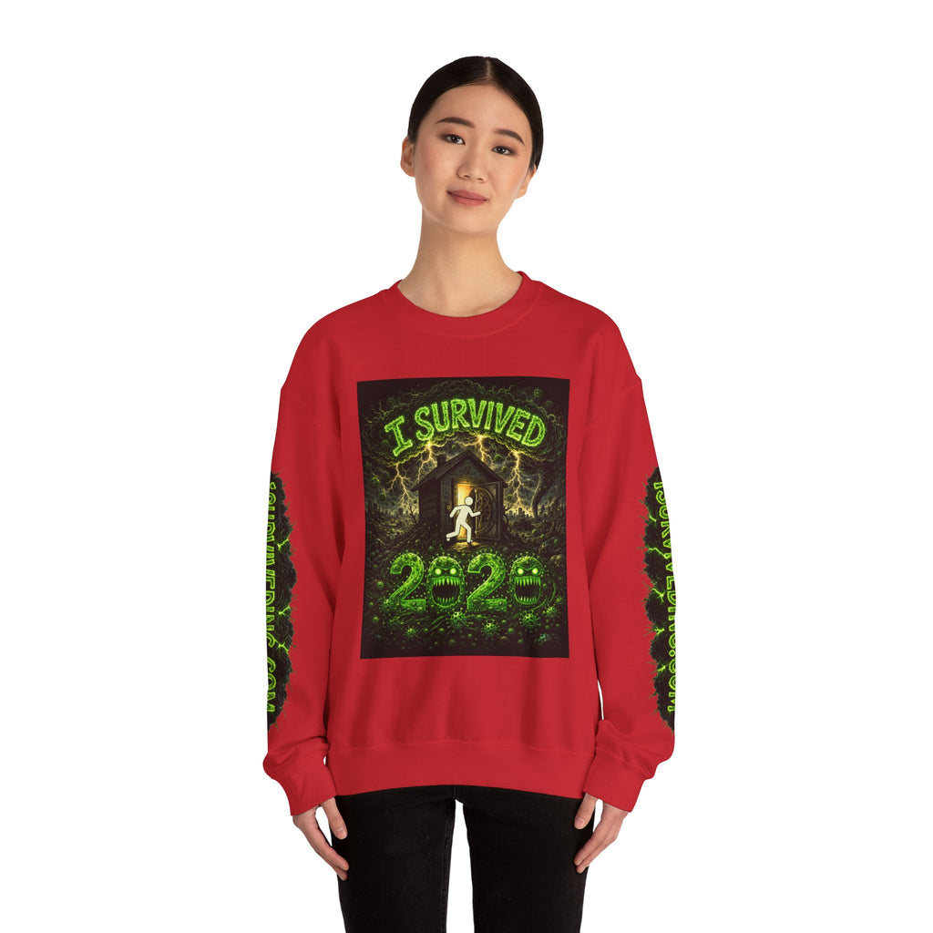 I Survived 2020 — S1:E1 "COVID-19: The Coronavirus" | Pandemic Edition Unisex Heavy Blend™ Crewneck Sweatshirt