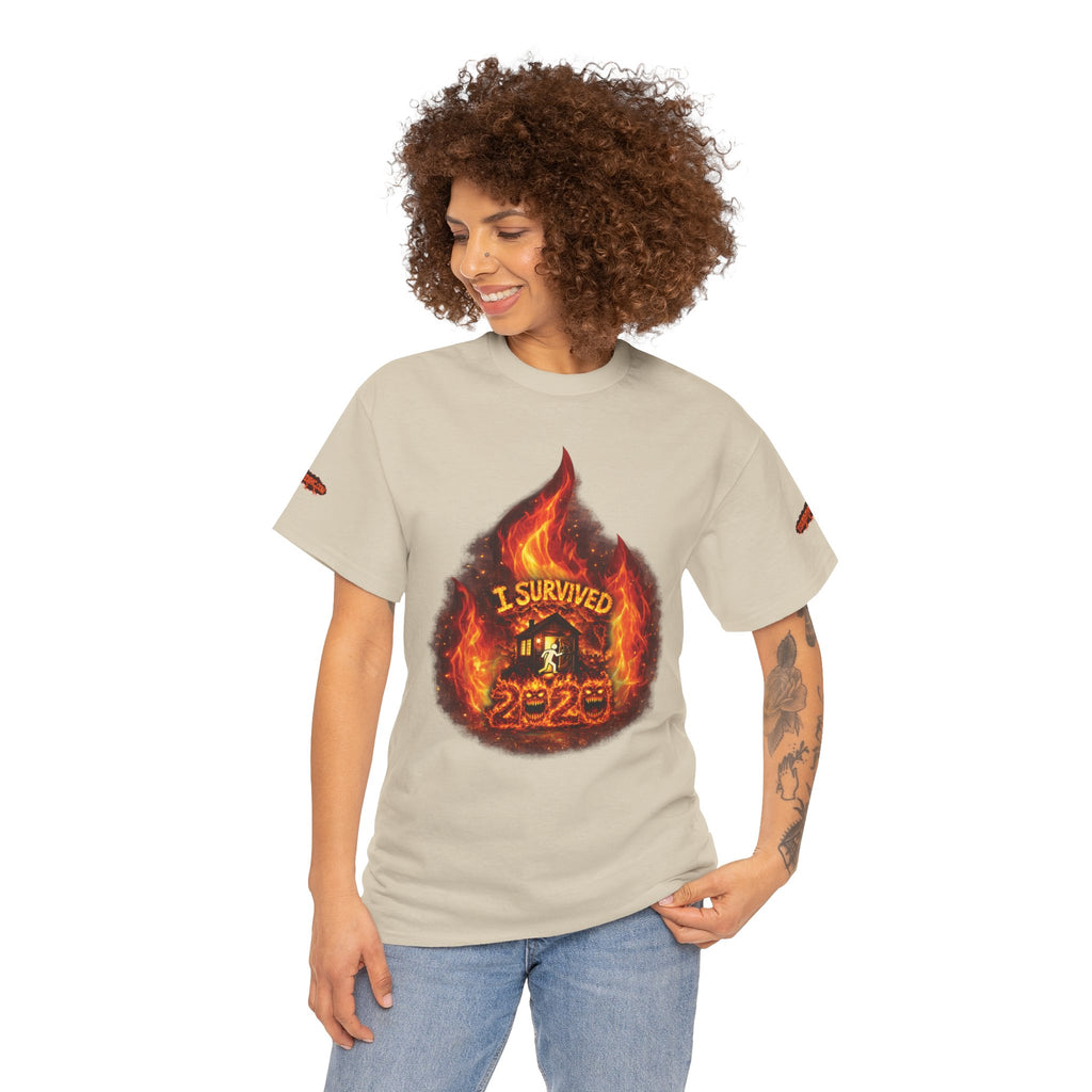 I Survived 2020 — Director's Cut S2:E3 "The California Wildfires" | Wildfire Edition Memorial Unisex Heavy Cotton Tee (SPECIAL EDITION)