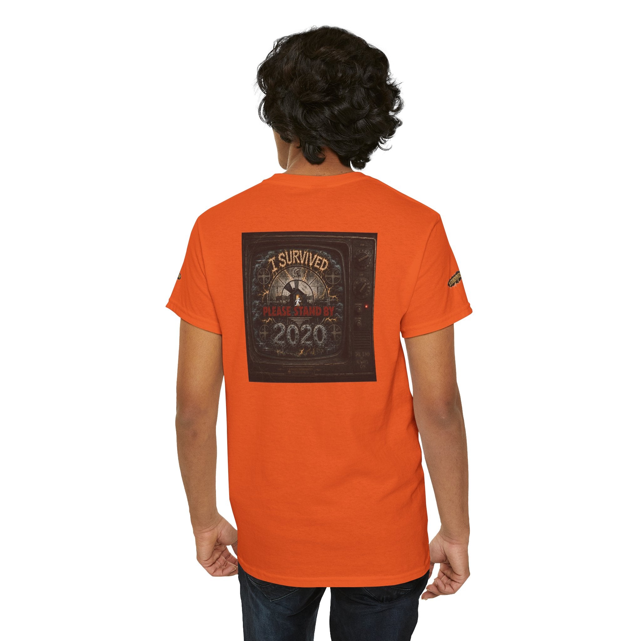 I Survived 2020 — "Please Stand By" Test Pattern Tee Special Edition Summer Premier Unisex Heavy Cotton Tee