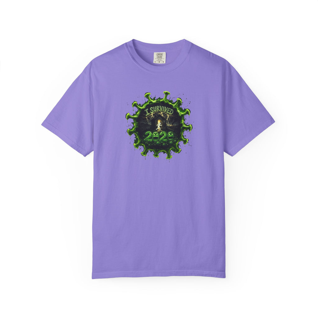 I Survived 2020 —  PANDEMIC S1:E1: Director's Cut "COVID-19: The Coronavirus" Unisex Garment-Dyed T-shirt