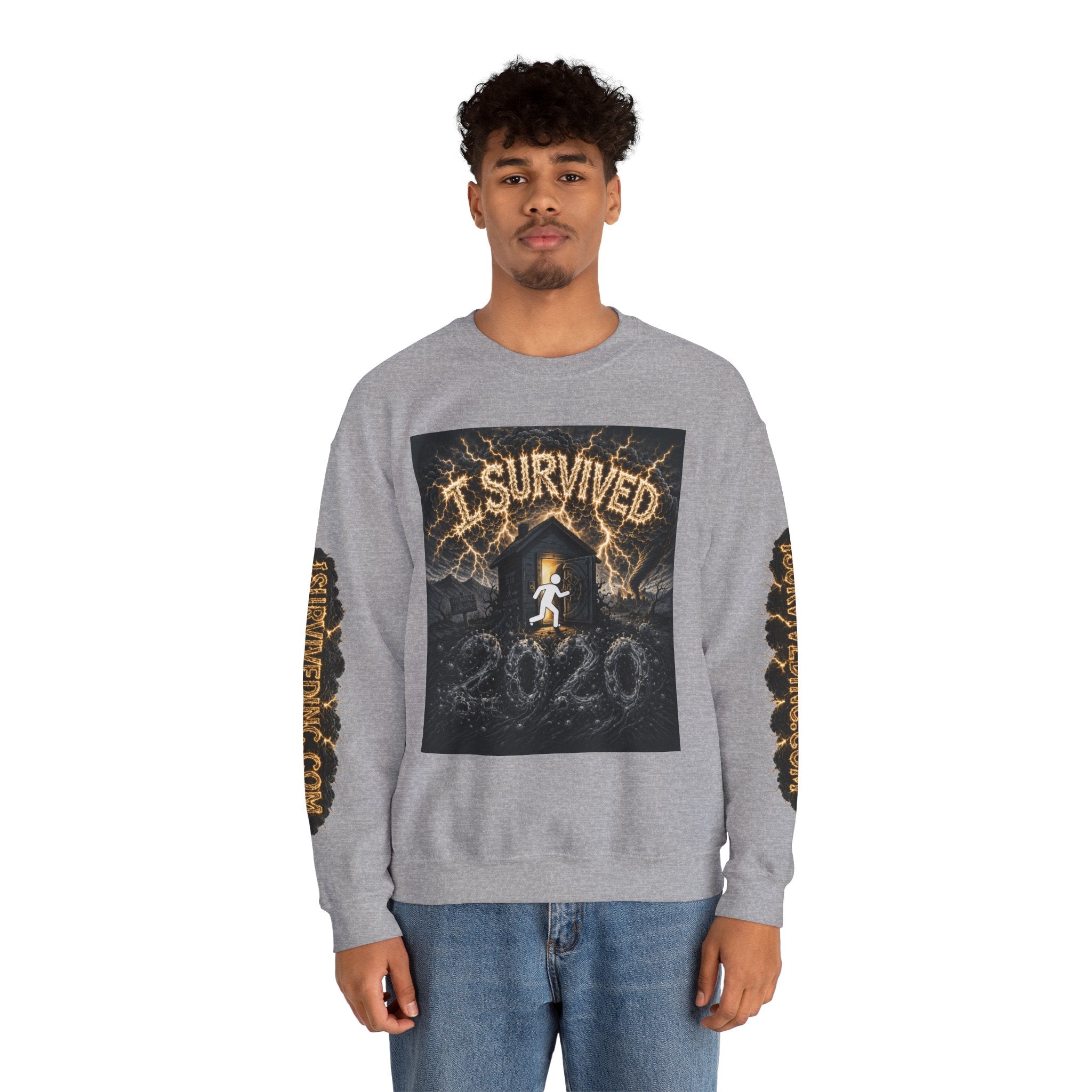 I Survived 2020 — Original PILOT Design: Special Edition Unisex Heavy Blend™ Crewneck Sweatshirt