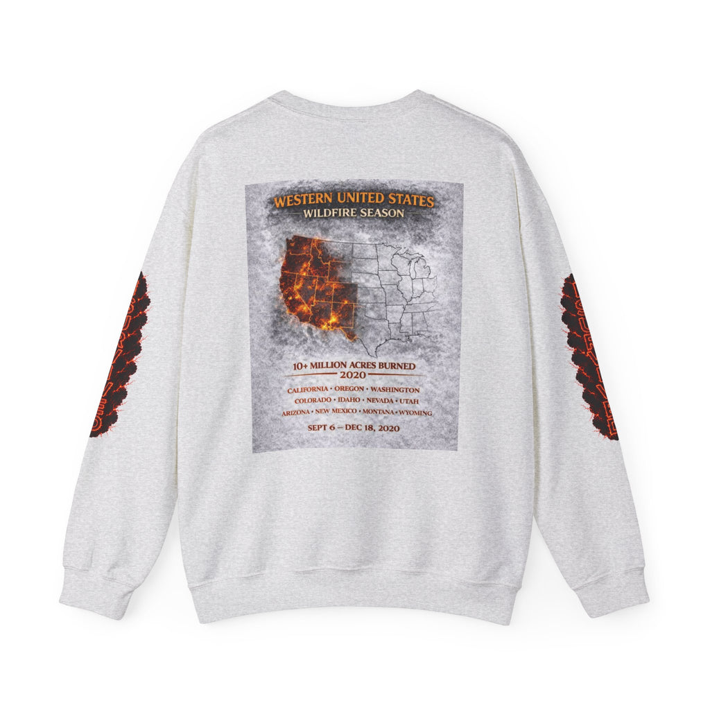 I Survived 2020 — WILDFIRES S2:E4: Director's Cut "Western U.S. Wildfire Season" Memorial Unisex Heavy Blend™ Crewneck Sweatshirt
