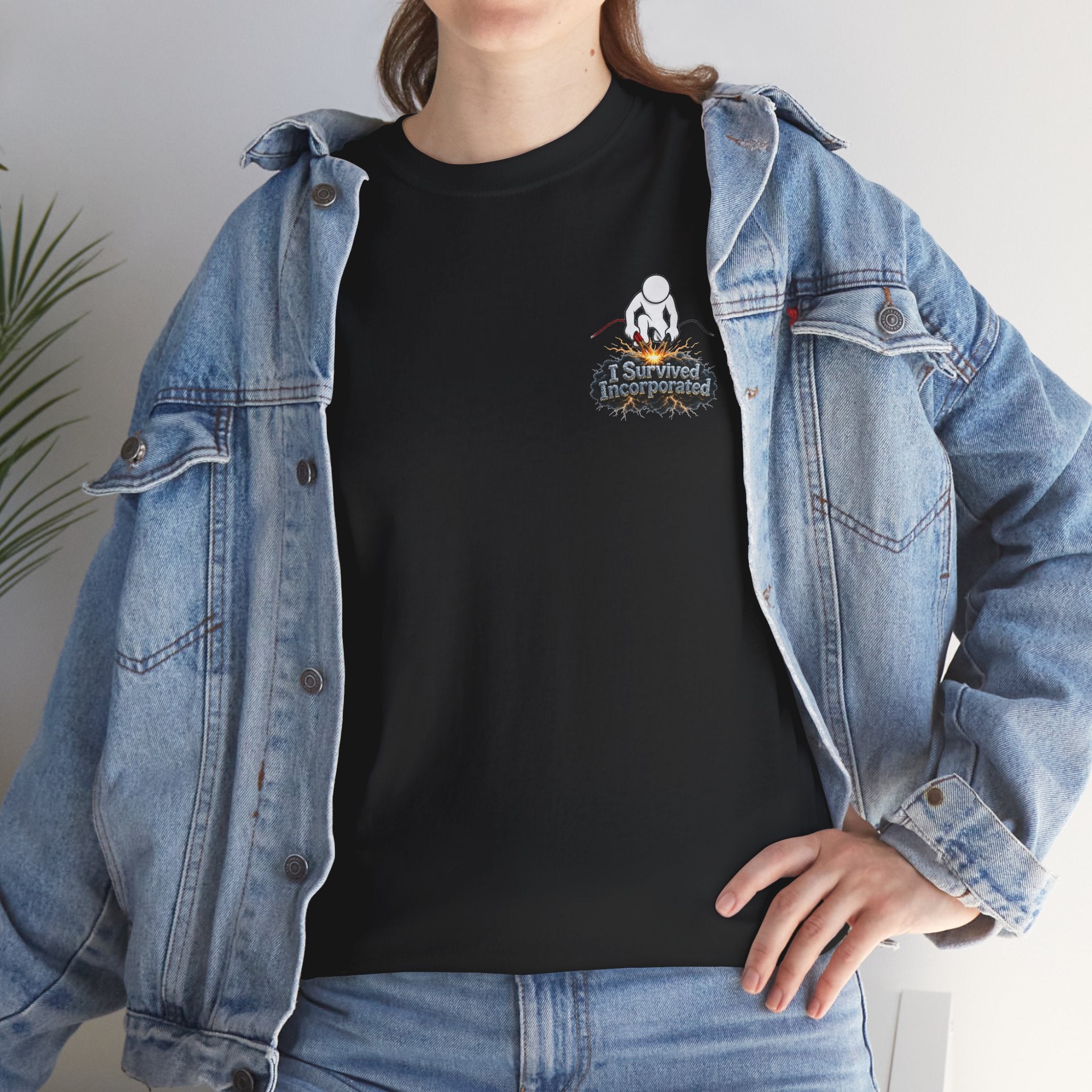 I Survived 2020 — "Please Stand By" Test Pattern Tee Summer Premier Unisex Heavy Cotton Tee