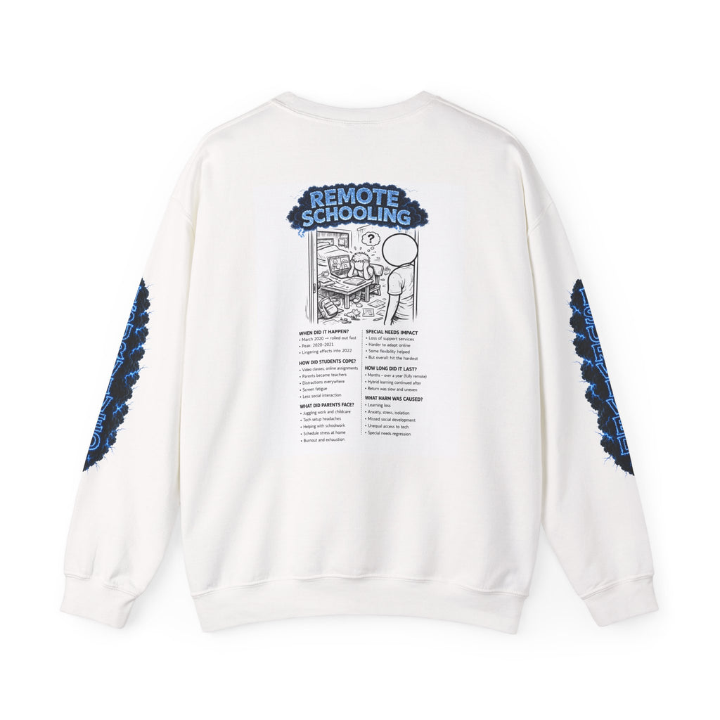 I Survived 2020 — Director's Cut S3:E3 "Remote Schooling" | Lockdown Edition Documentary Unisex Heavy Blend™ Crewneck Sweatshirt