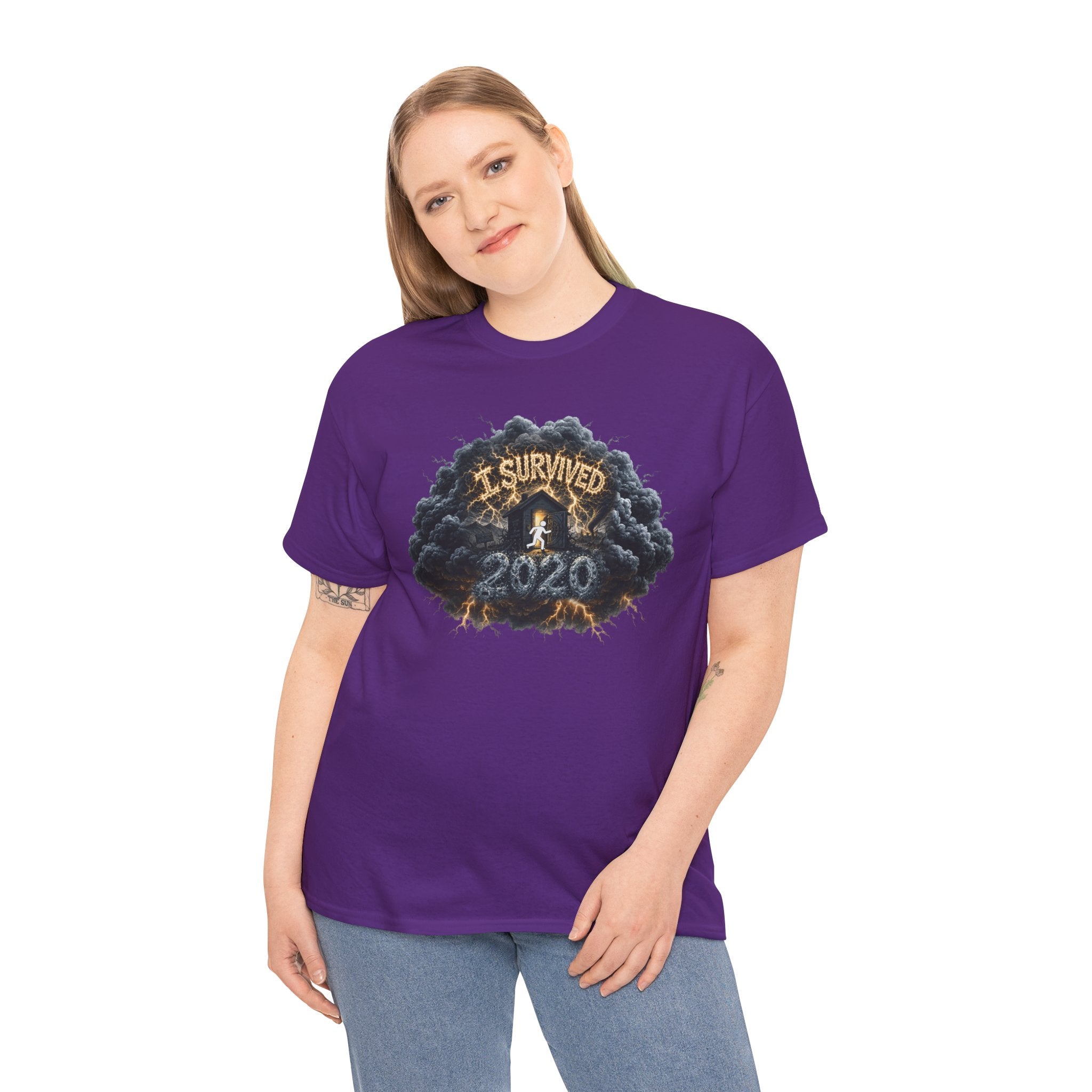 I Survived 2020 —  Deriector's Cut Original Design Teaser Tee | Season 1 Premiere Drop Unisex Heavy Cotton Tee