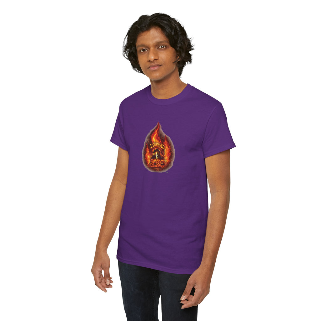 I Survived 2020 — WILDFIRES S2:E1: Director's Cut "Berry Creek" Memorial Unisex Heavy Cotton Tee