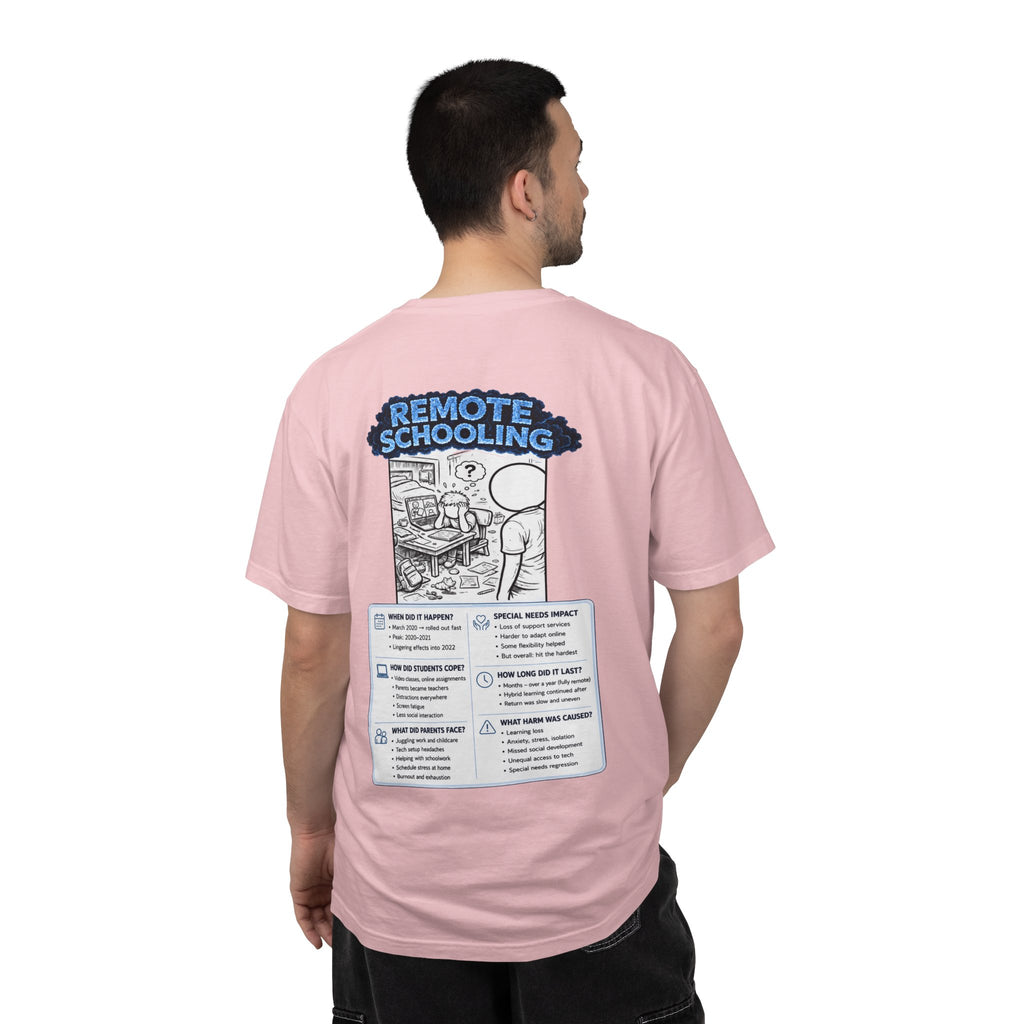 I Survived 2020 — LOCKDOWN S3:E3: "Remote Schooling" Unisex Garment-Dyed T-shirt