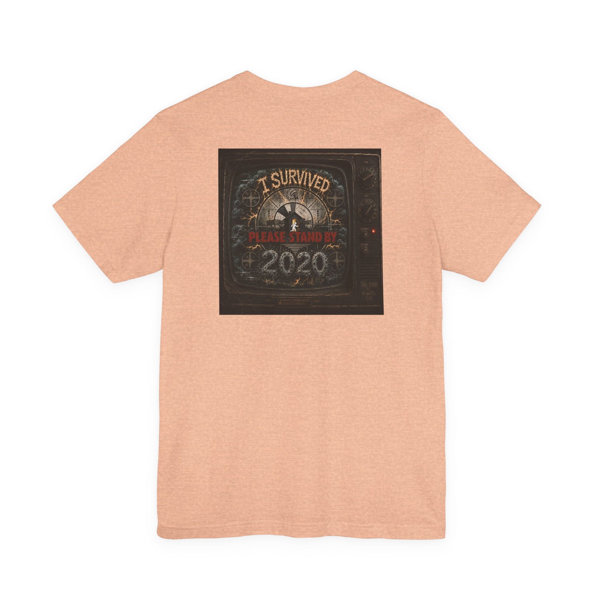 I Survived 2020 — "Please Stand By" Test Pattern Tee Summer Premier Unisex Jersey Short Sleeve Tee