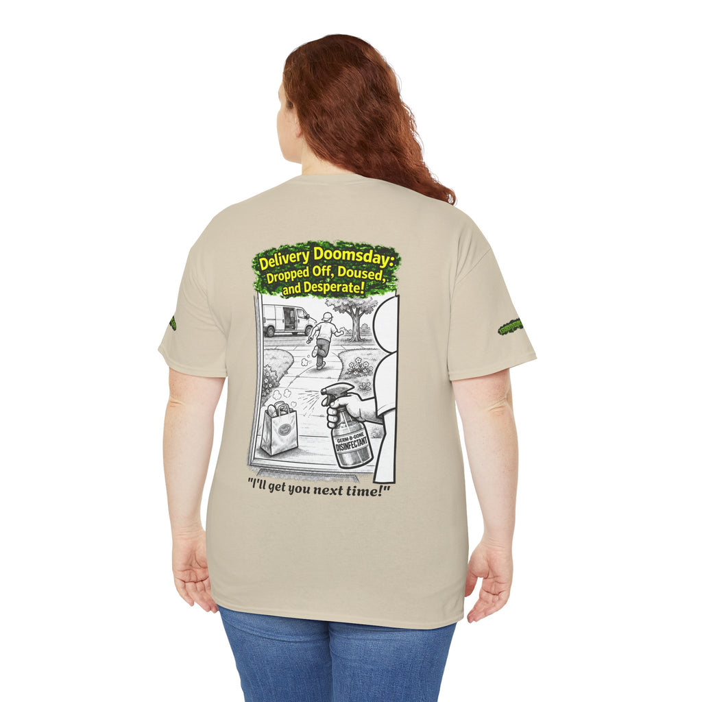 Sobreviví al 2020 — T1:E5 "El día del juicio final de las entregas" | Camiseta unisex de algodón pesado (Edición Pandemia) (EDICIÓN ESPECIAL)