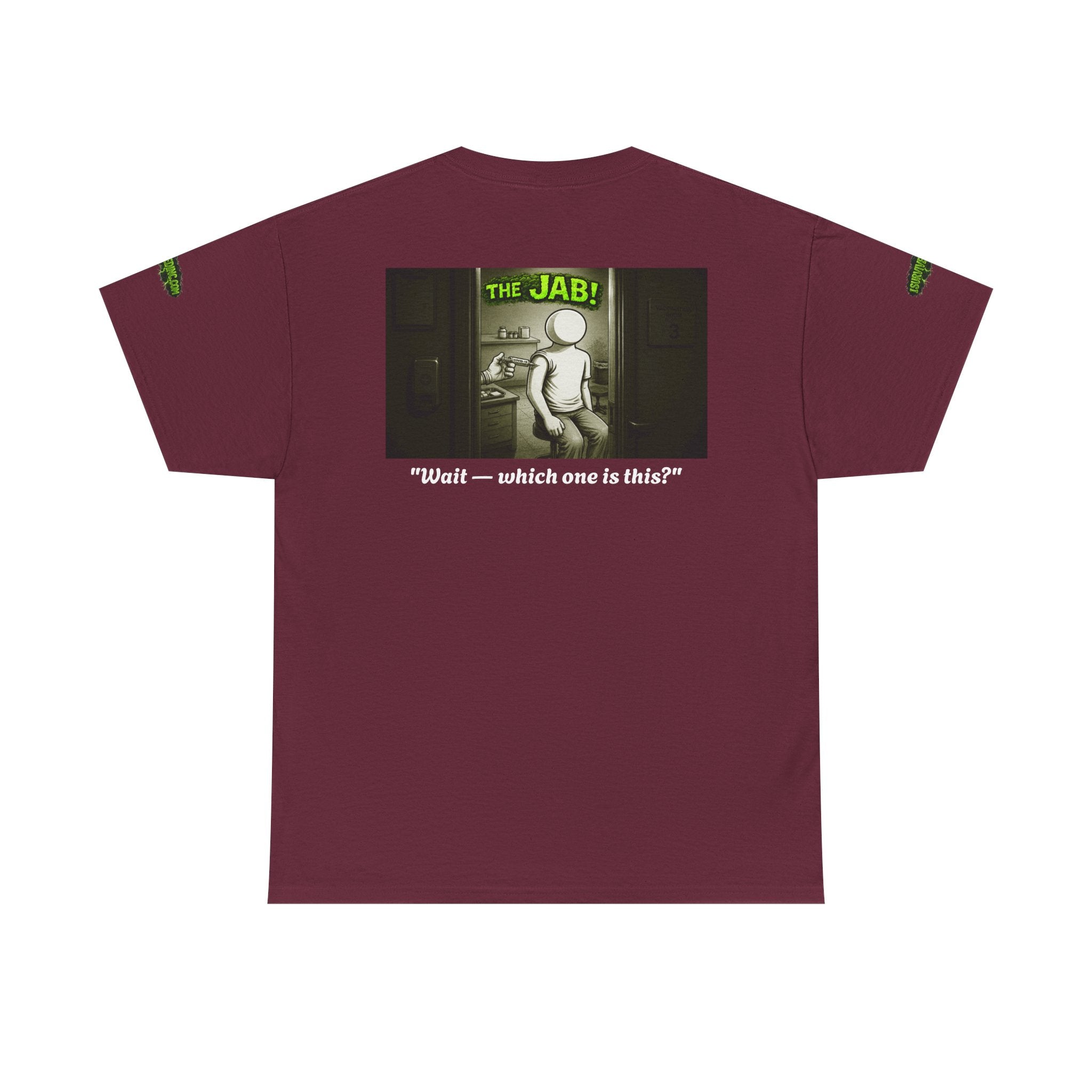 I Survived 2020 — PANDEMIC S1:E3: Director's Cut Special Edition "The Jab!" Unisex Heavy Cotton Tee