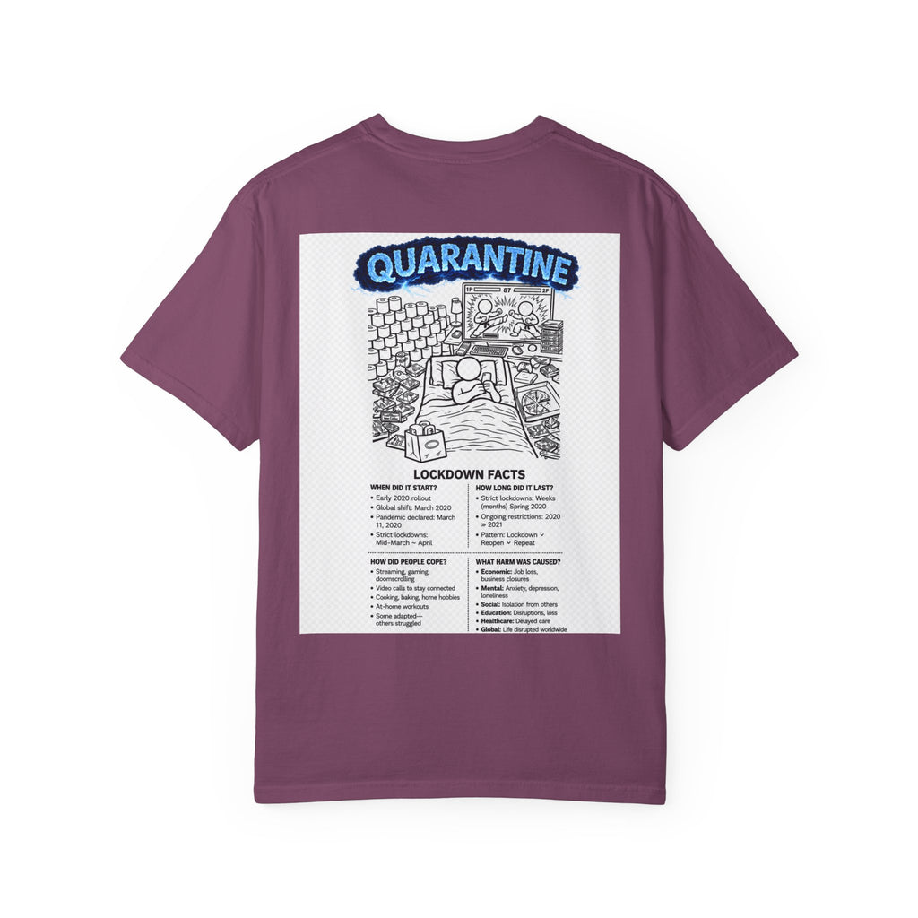 I Survived 2020 — Director's Cut S3:E1 "Quarantine" | Lockdown Edition Documentary Unisex Garment-Dyed T-shirt