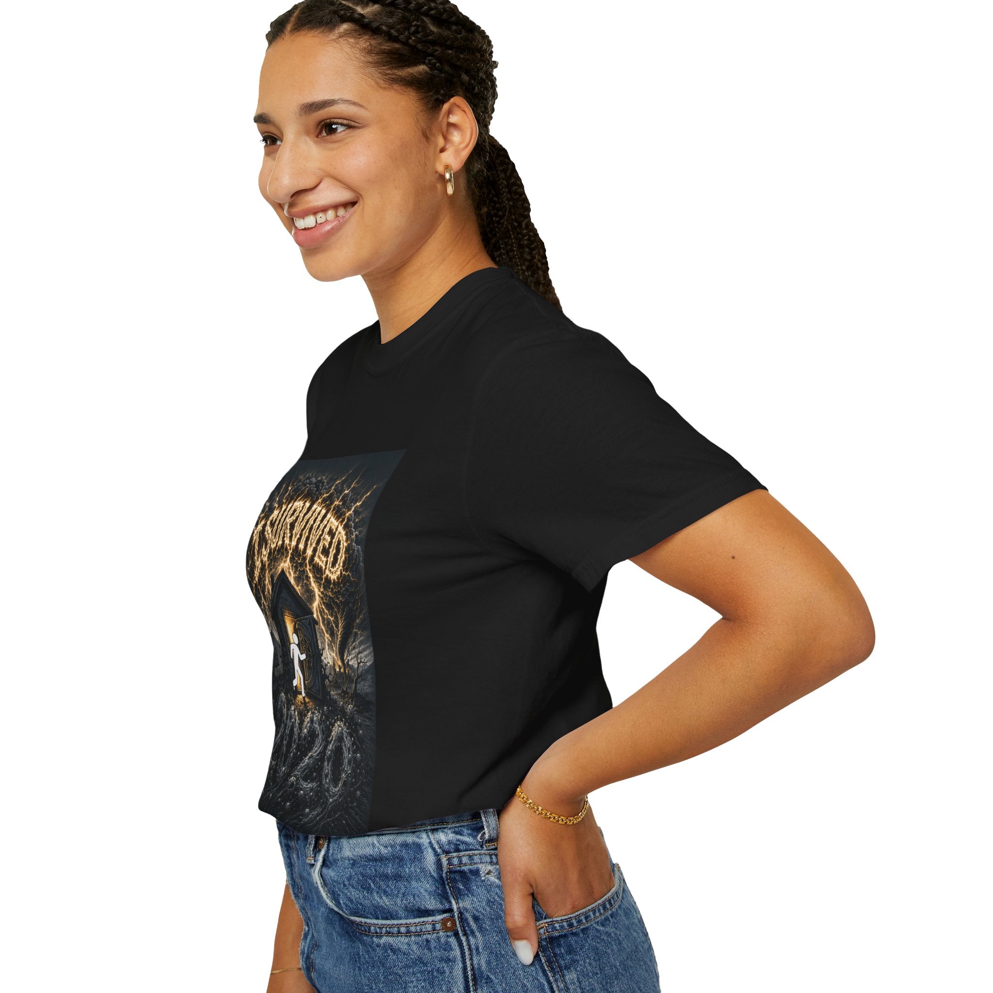 I Survived 2020 — Original Design Teaser Tee | Season 1 Premiere Drop Unisex Garment-Dyed T-shirt