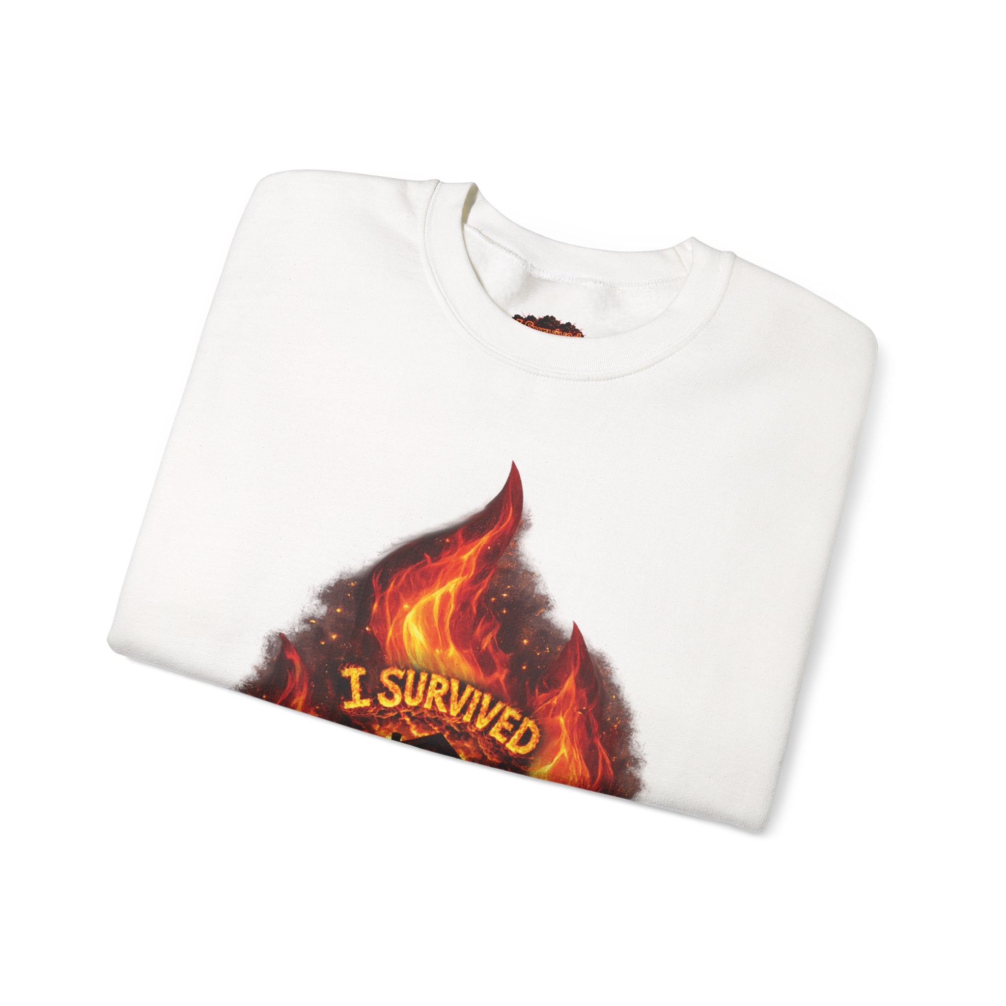 I Survived 2020 — Director's Cut S2:E1 "Berry Creek" | Wildfire Edition Memorial Unisex Heavy Blend™ Crewneck Sweatshirt