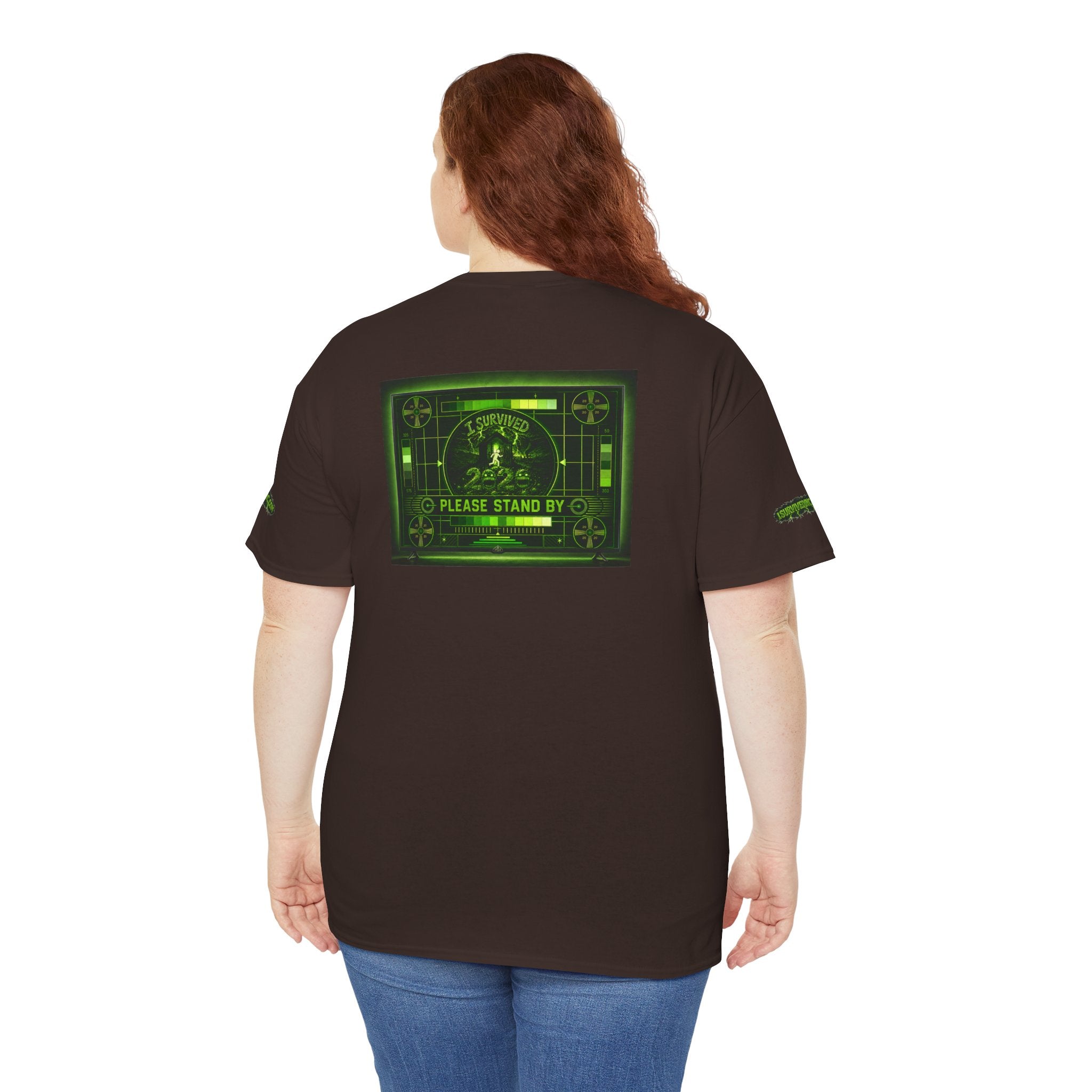 I Survived 2020 — "Please Stand By" Test Pattern Toxic Signal Tee Special Edition Summer Premiere Unisex Heavy Cotton Tee