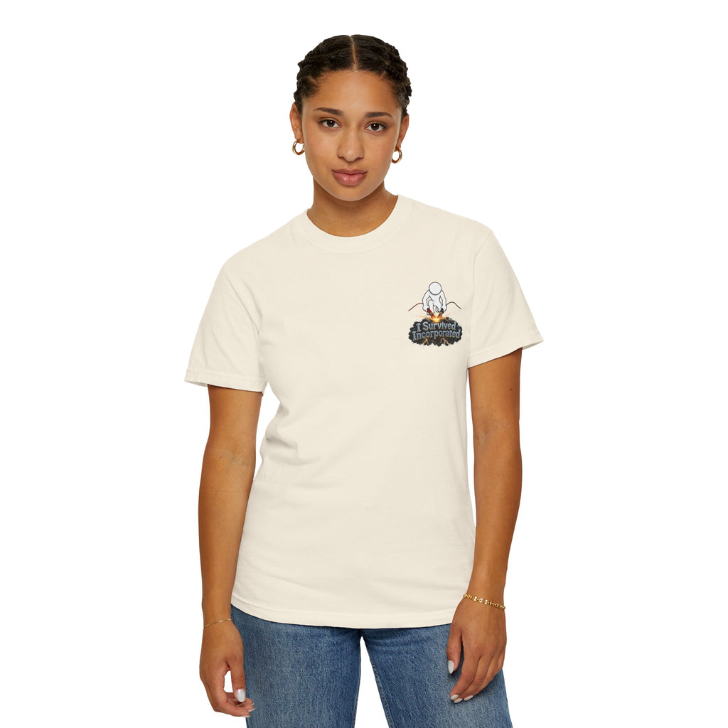 I Survived 2020 — "Please Stand By" Test Pattern Tee Summer Premier Unisex Garment-Dyed T-shirt