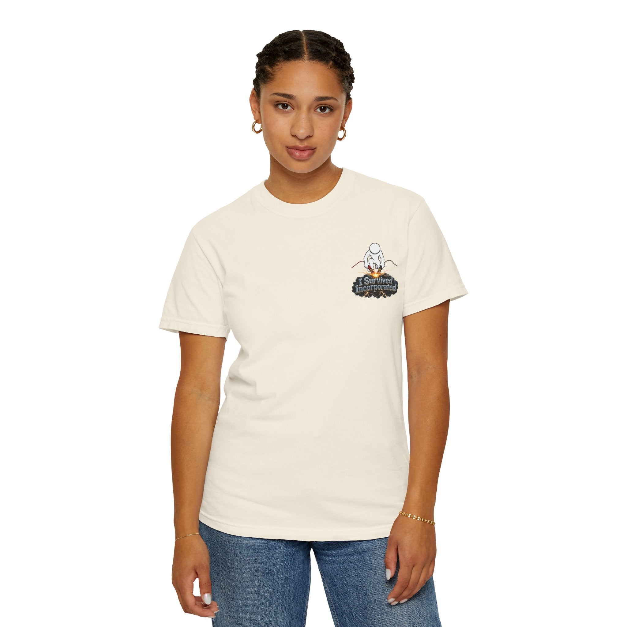 I Survived 2020 — "Please Stand By" Test Pattern Tee Summer Premier Unisex Garment-Dyed T-shirt