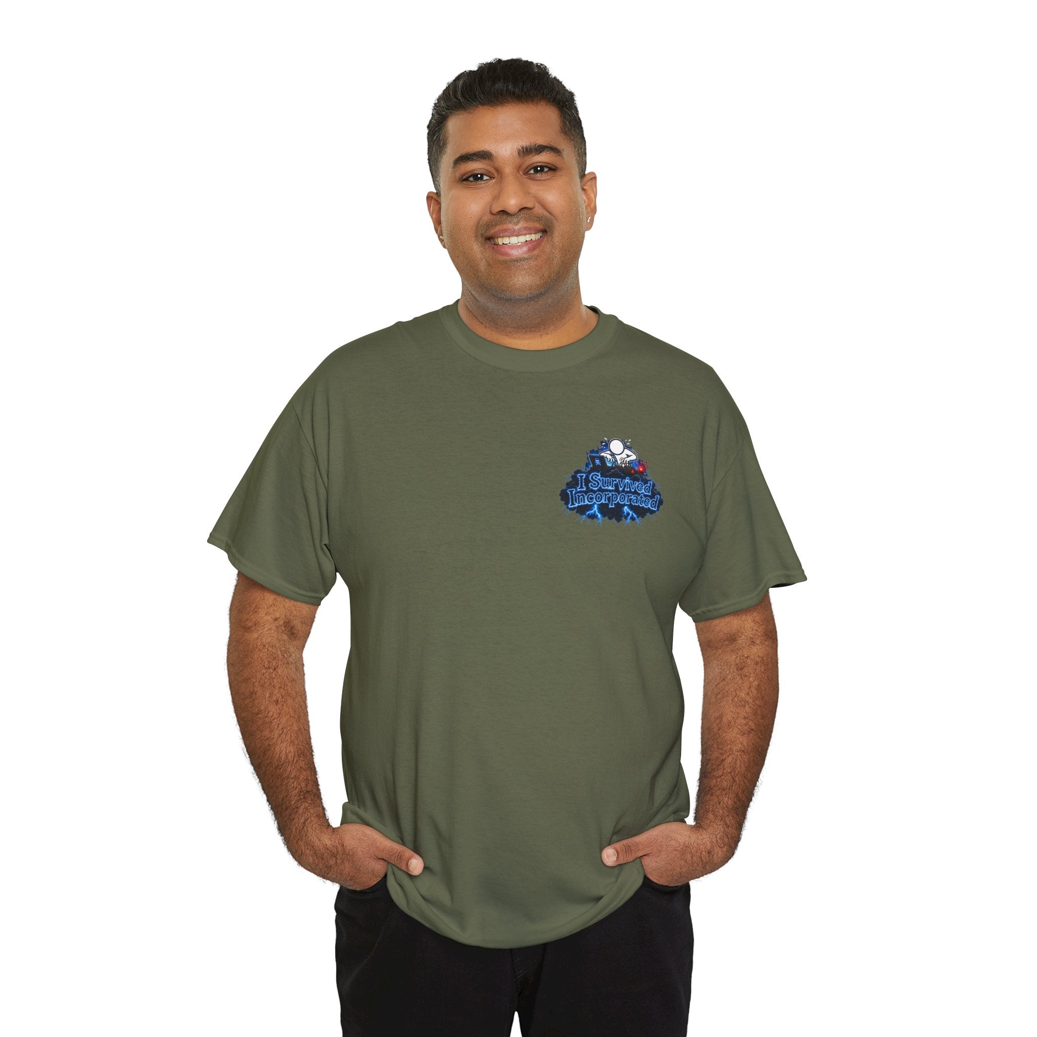 I Survived 2020 — "Please Stand By" Test Pattern Tee Lockdown Surveillance Edition Summer Exclusive Unisex Heavy Cotton Tee