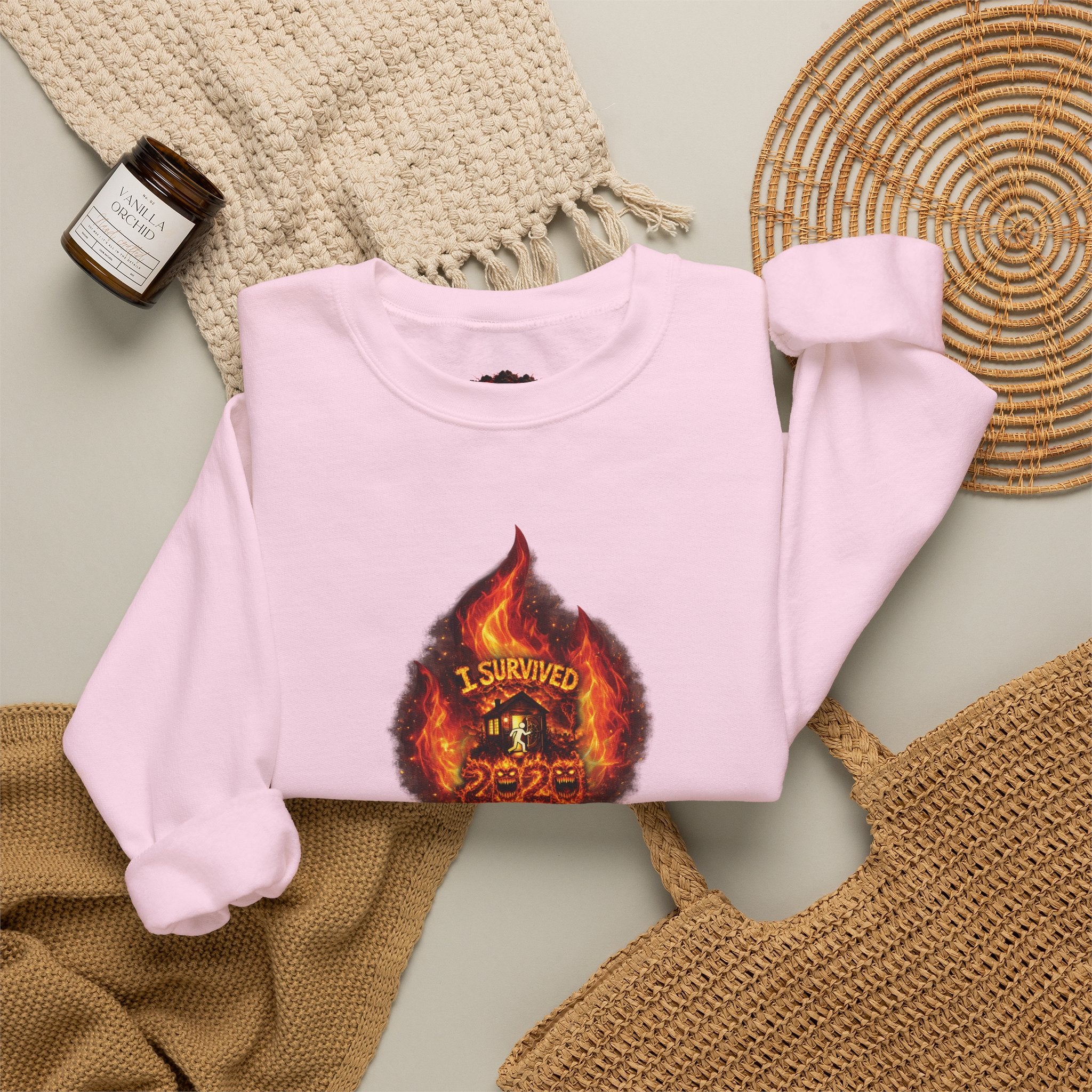I Survived 2020 — WILDFIRES S2:E1: Director's Cut "Berry Creek" Memorial Unisex Heavy Blend™ Crewneck Sweatshirt