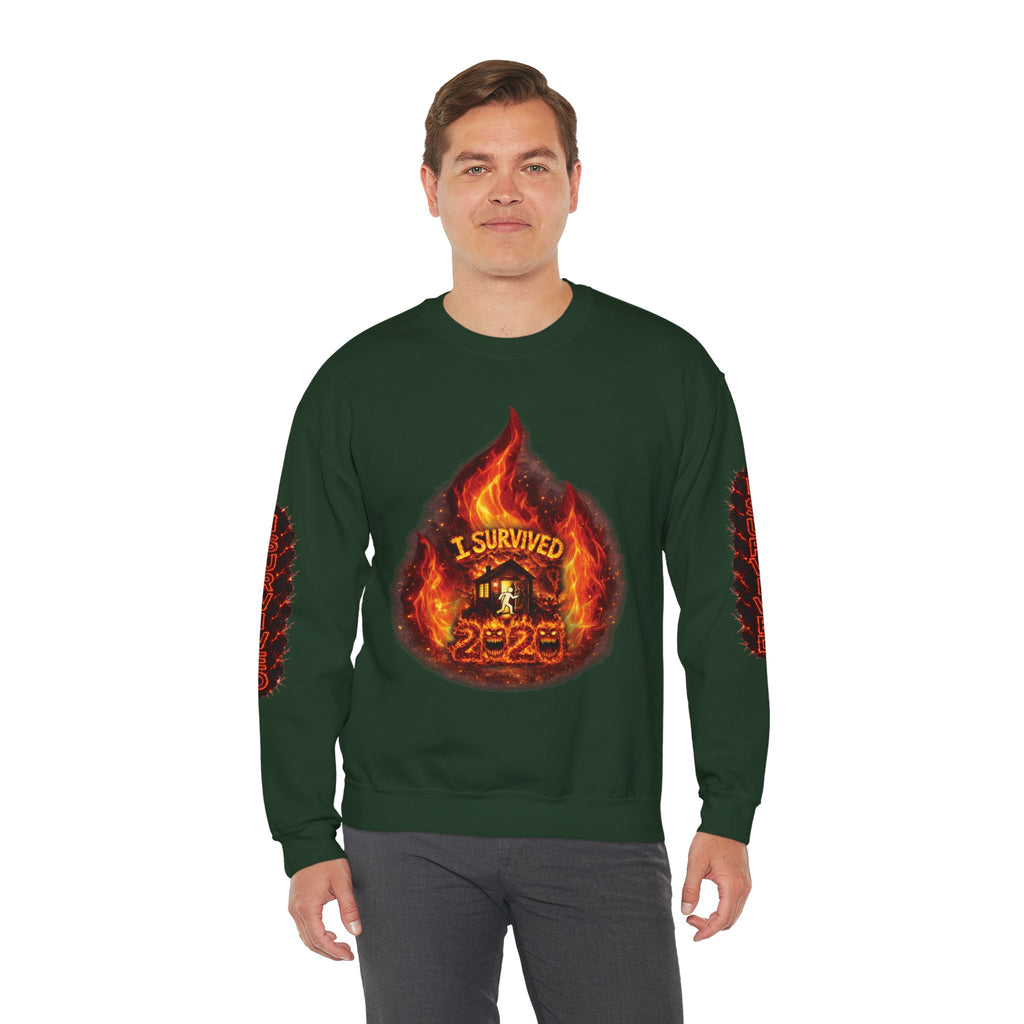 I Survived 2020 — Director's Cut S2:E4 "Western U.S. Wildfire Season" | Mid-Season Finale Pt. 1 | Wildfire Edition Memorial Unisex Heavy Blend™ Crewneck Sweatshirt