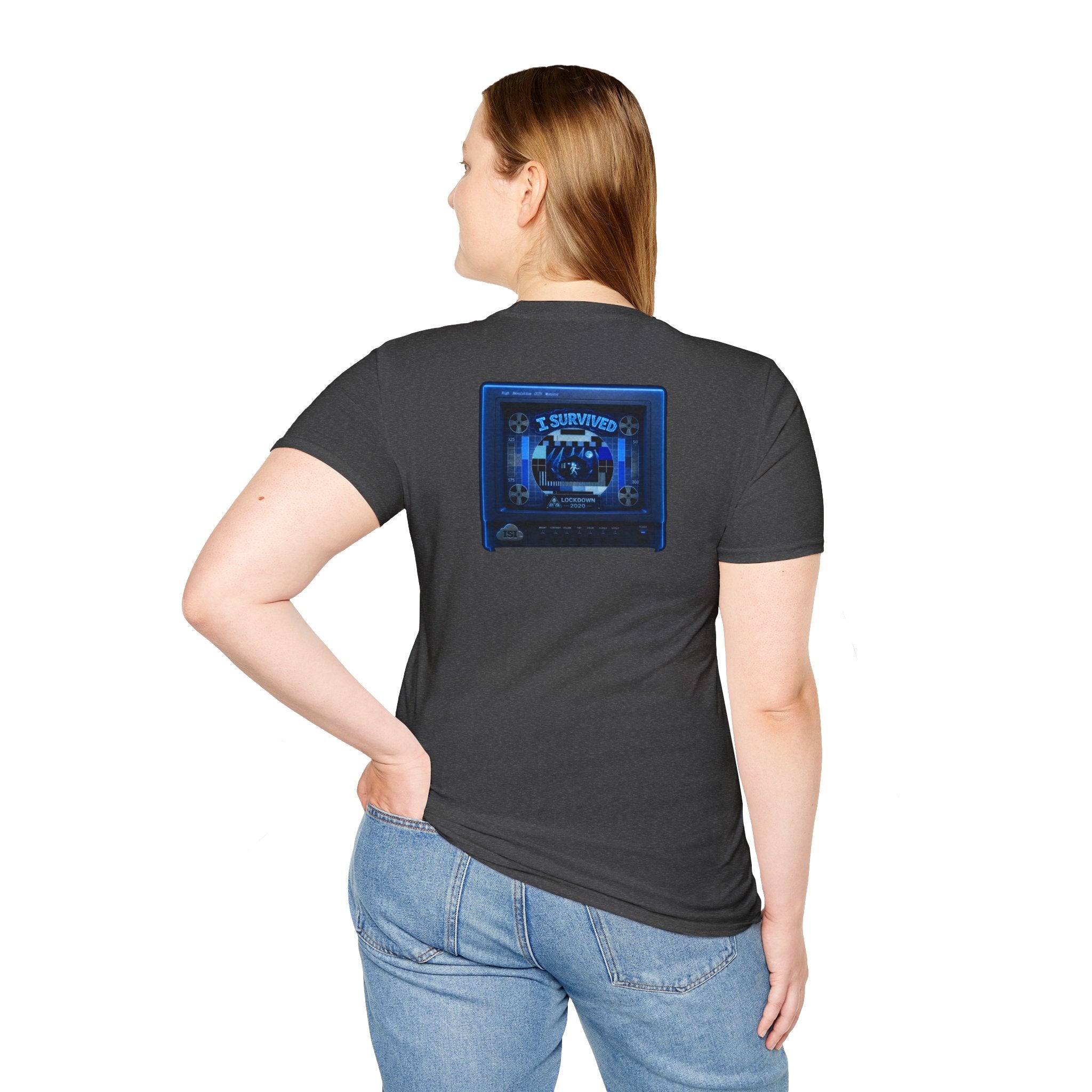 I Survived 2020 — "Please Stand By" Test Pattern Tee Lockdown Edition Summer Exclusive Unisex Softstyle T-Shirt