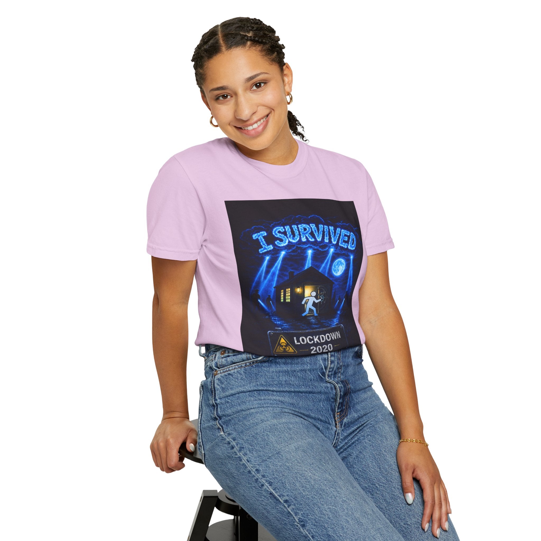 I Survived 2020 — LOCKDOWN S3:E2: "Dating Under Lockdown" Unisex Garment-Dyed T-shirt