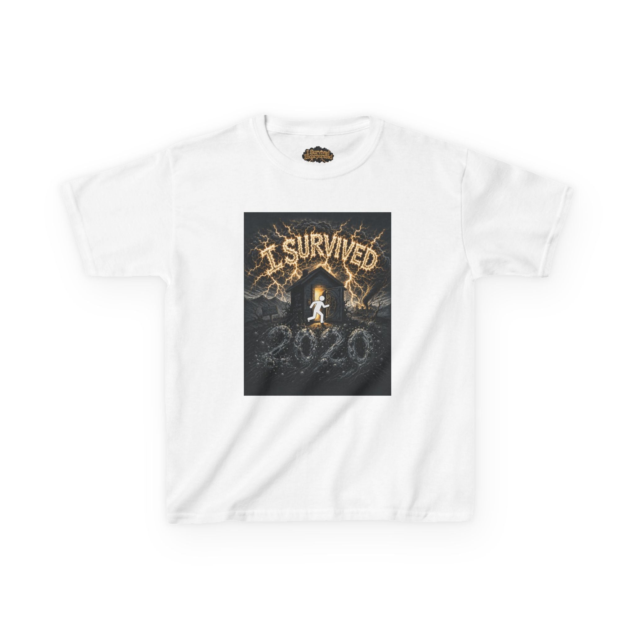 I Survived 2020 — Original Design Teaser Tee | Season 1 Premiere Drop Kids Heavy Cotton™ Tee