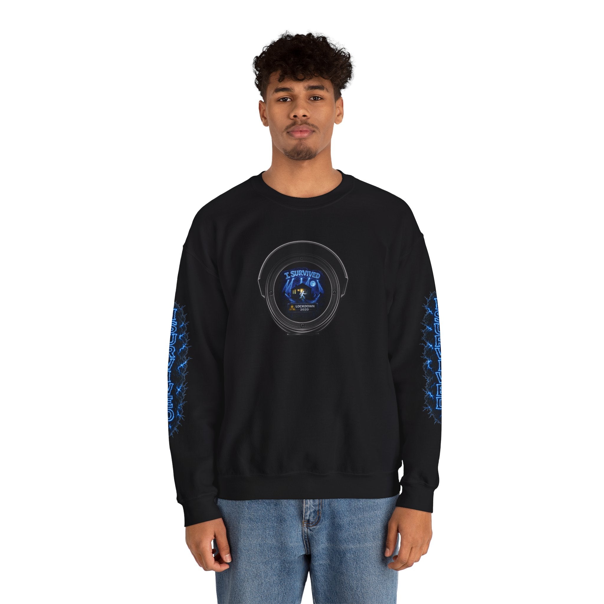 I Survived 2020 — LOCKDOWN S3:E3: Director's Cut Special Edition "Remote Schooling" Unisex Heavy Blend™ Crewneck Sweatshirt