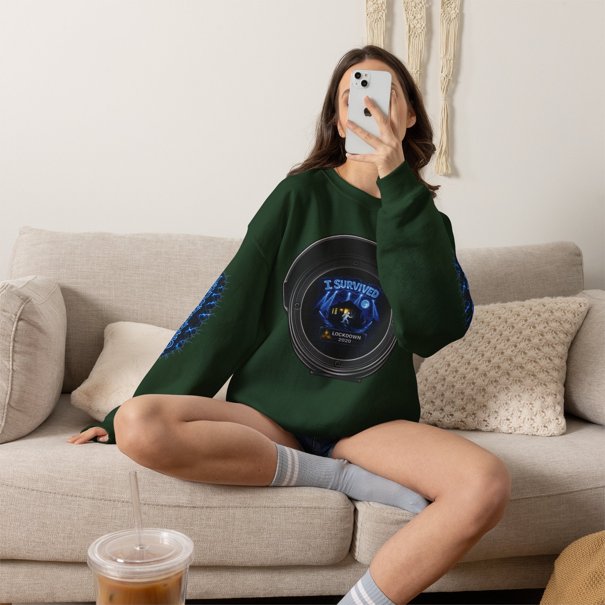 I Survived 2020 — Director's Cut S3:E4 "Working From Home" | Mid-Season Finale Pt. 1 | Lockdown Edition Documentary Unisex Heavy Blend™ Crewneck Sweatshirt