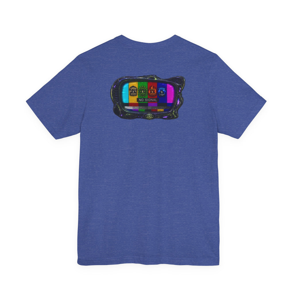 I Survived 2020 — "No Signal" Test Pattern Tee Alien Broadcast Finale Summer Premiere Unisex Jersey Short Sleeve Tee