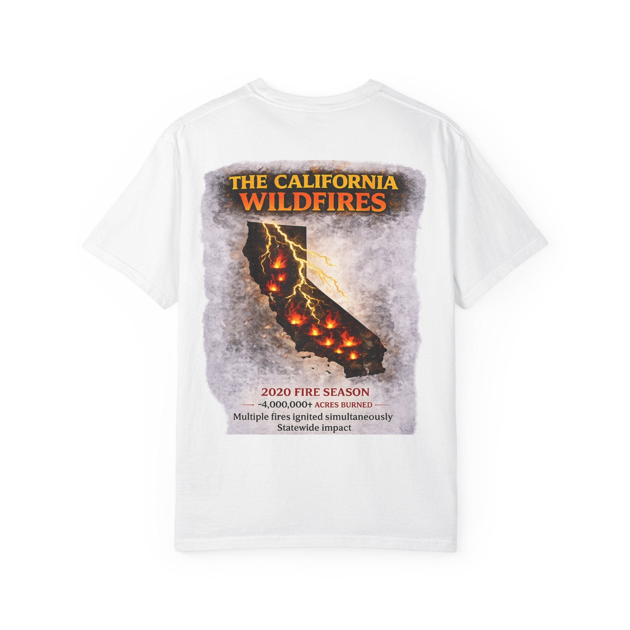 I Survived 2020 — Director's Cut S2:E3 "The California Wildfires" | Wildfire Edition Memorial Unisex Garment-Dyed T-shirt