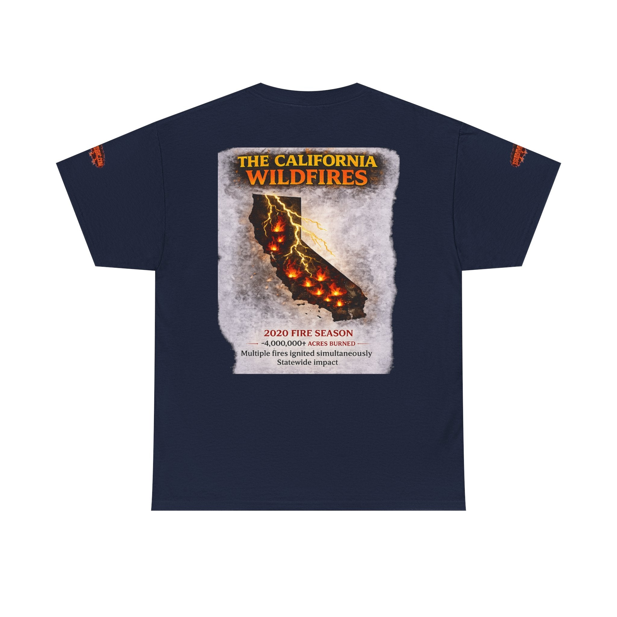 I Survived 2020 — S2:E3 "The California Wildfires" | Wildfire Edition Memorial Unisex Heavy Cotton Tee (SPECIAL EDITION)