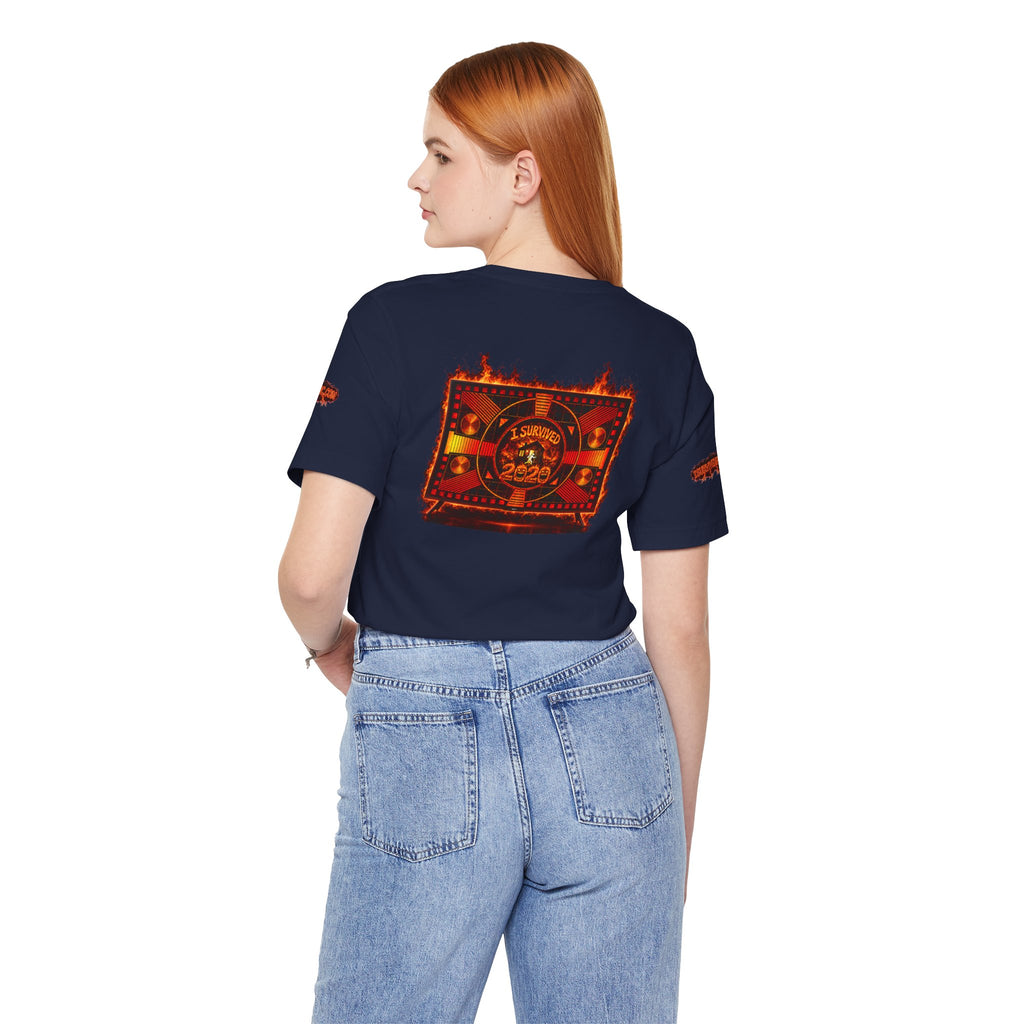 I Survived 2020 — "Please Stand By" Test Pattern Tee Wildfire Signal Special Edition Summer Premiere Unisex Jersey Short Sleeve Tee