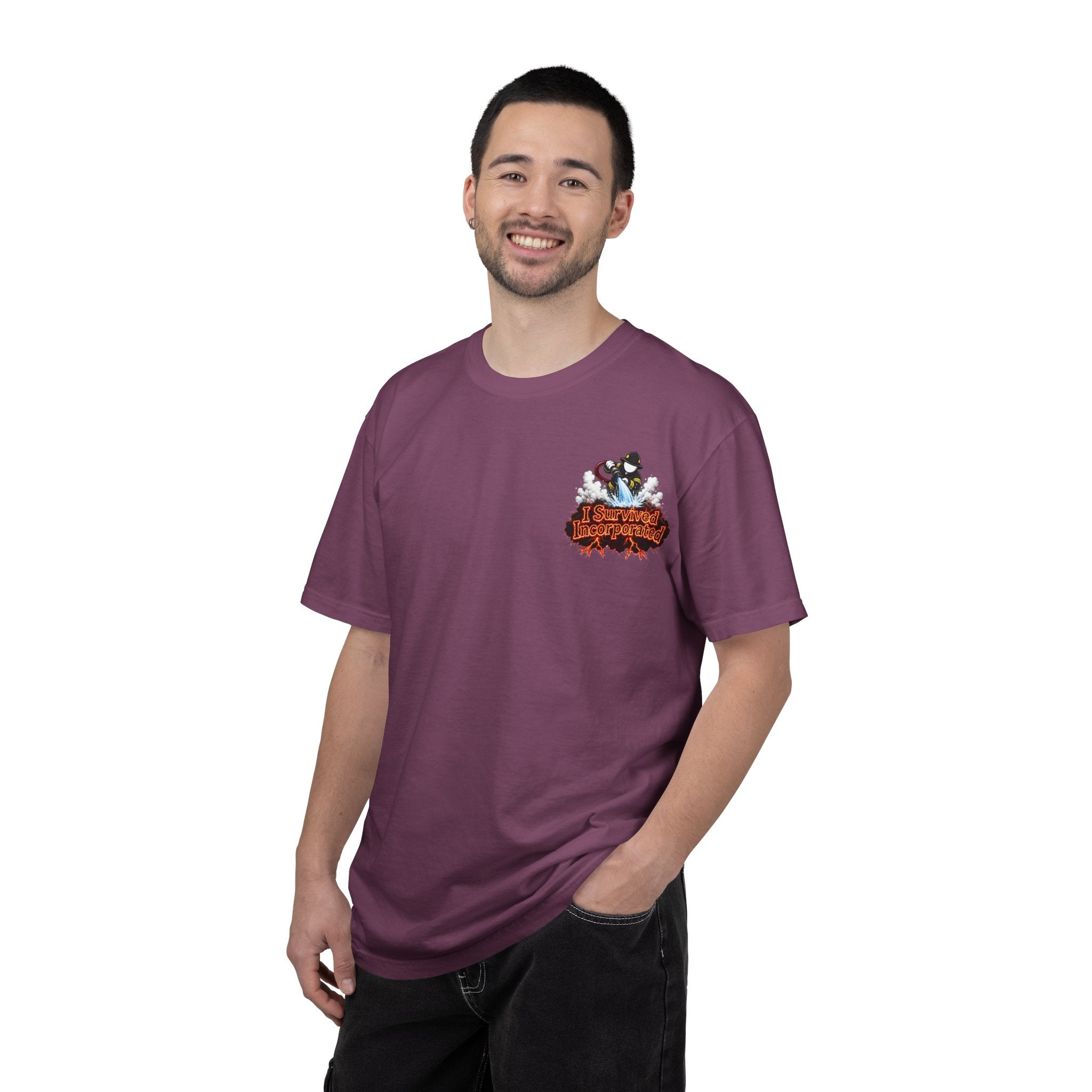 I Survived 2020 — "Please Stand By" Test Pattern Tee Wildfire Signal Edition Summer Premiere Unisex Garment-Dyed T-shirt