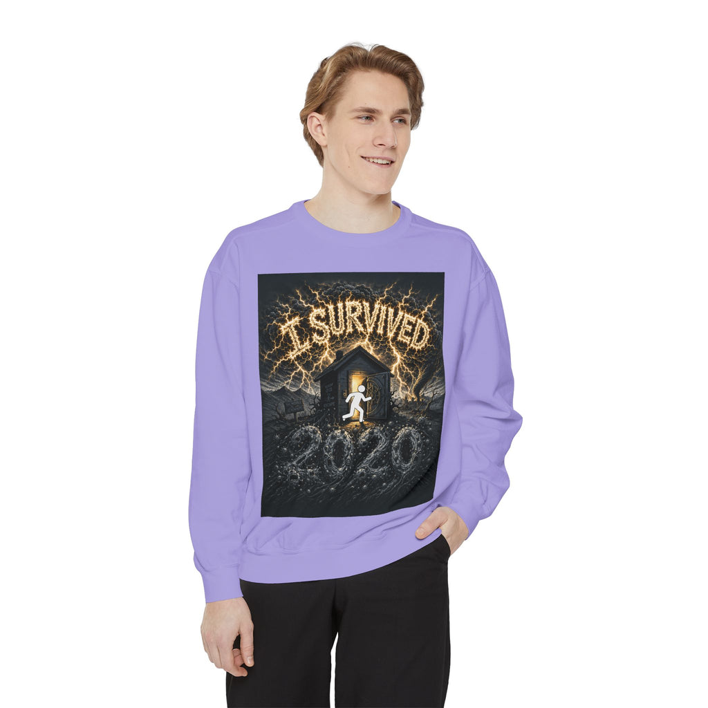 I Survived 2020 — Original Design Teaser Sweatshirt | Season 1 Premiere Drop Unisex Garment-Dyed Sweatshirt