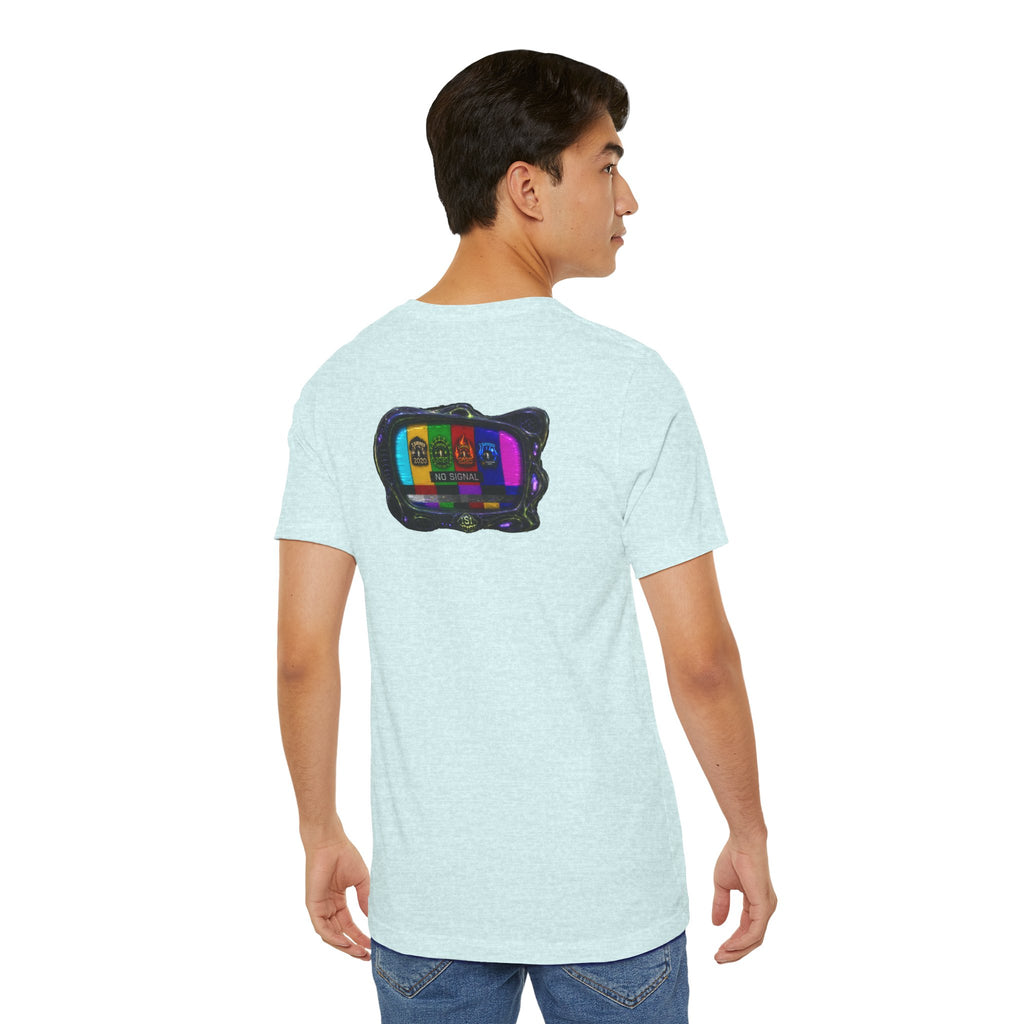 I Survived 2020 — "No Signal" Test Pattern Tee Alien Broadcast Finale Summer Premiere Unisex Jersey Short Sleeve Tee
