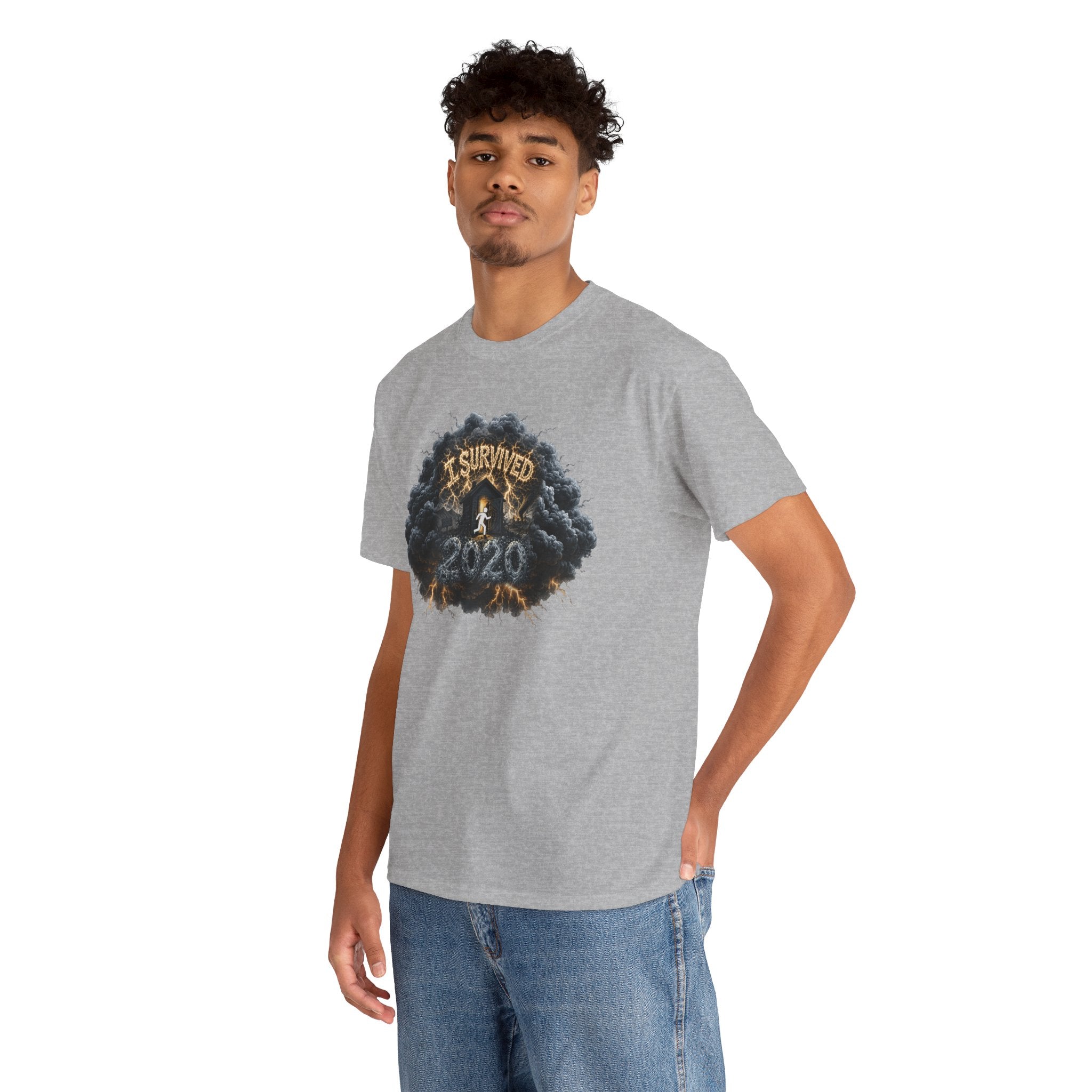 I Survived 2020 —  Deriector's Cut Original Design Teaser Tee | Season 1 Premiere Drop Unisex Heavy Cotton Tee