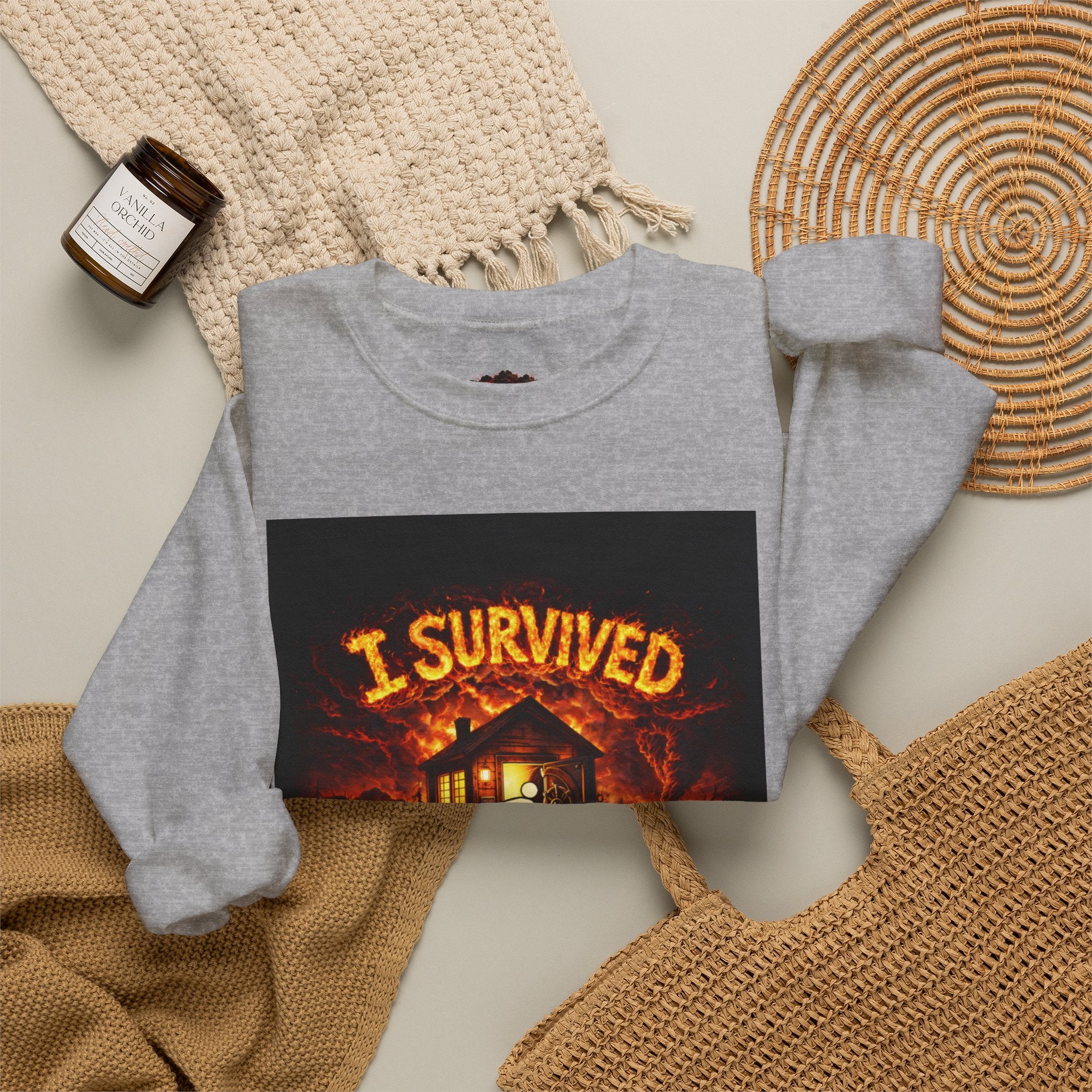 I Survived 2020 — WILDFIRES S2:E3: "The California Wildfires" Memorial Unisex Heavy Blend™ Crewneck Sweatshirt