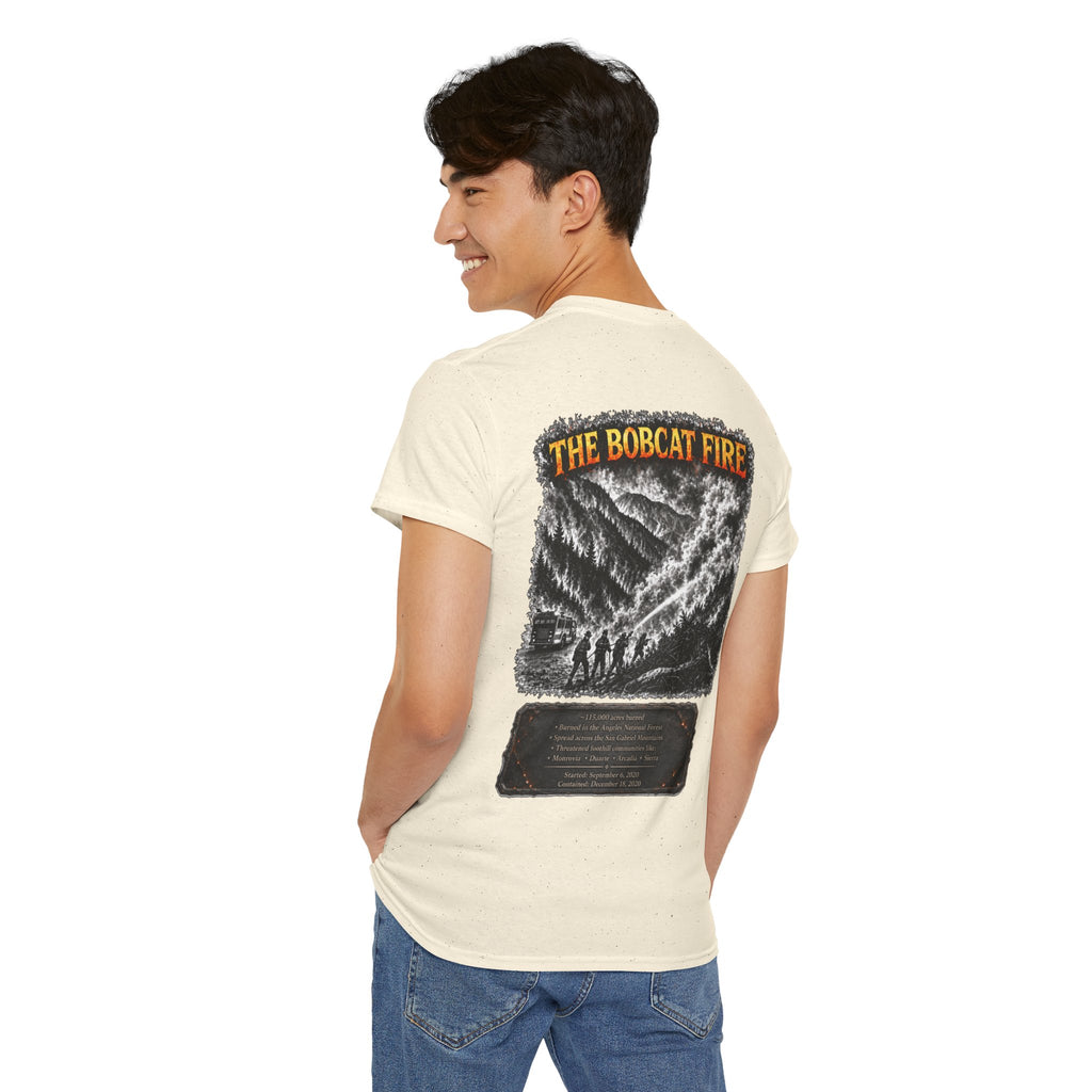 I Survived 2020 — WILDFIRES S2:E2: Director's Cut "The Bobcat Fire" Memorial Unisex Heavy Cotton Tee
