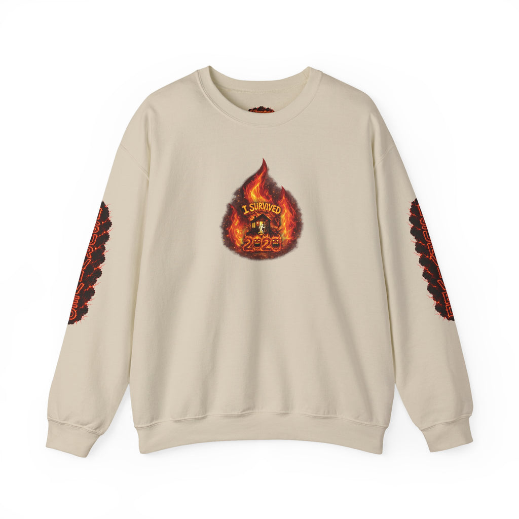 I Survived 2020 — WILDFIRES S2:E3: Director's Cut "The California Wildfires" Memorial Unisex Heavy Blend™ Crewneck Sweatshirt