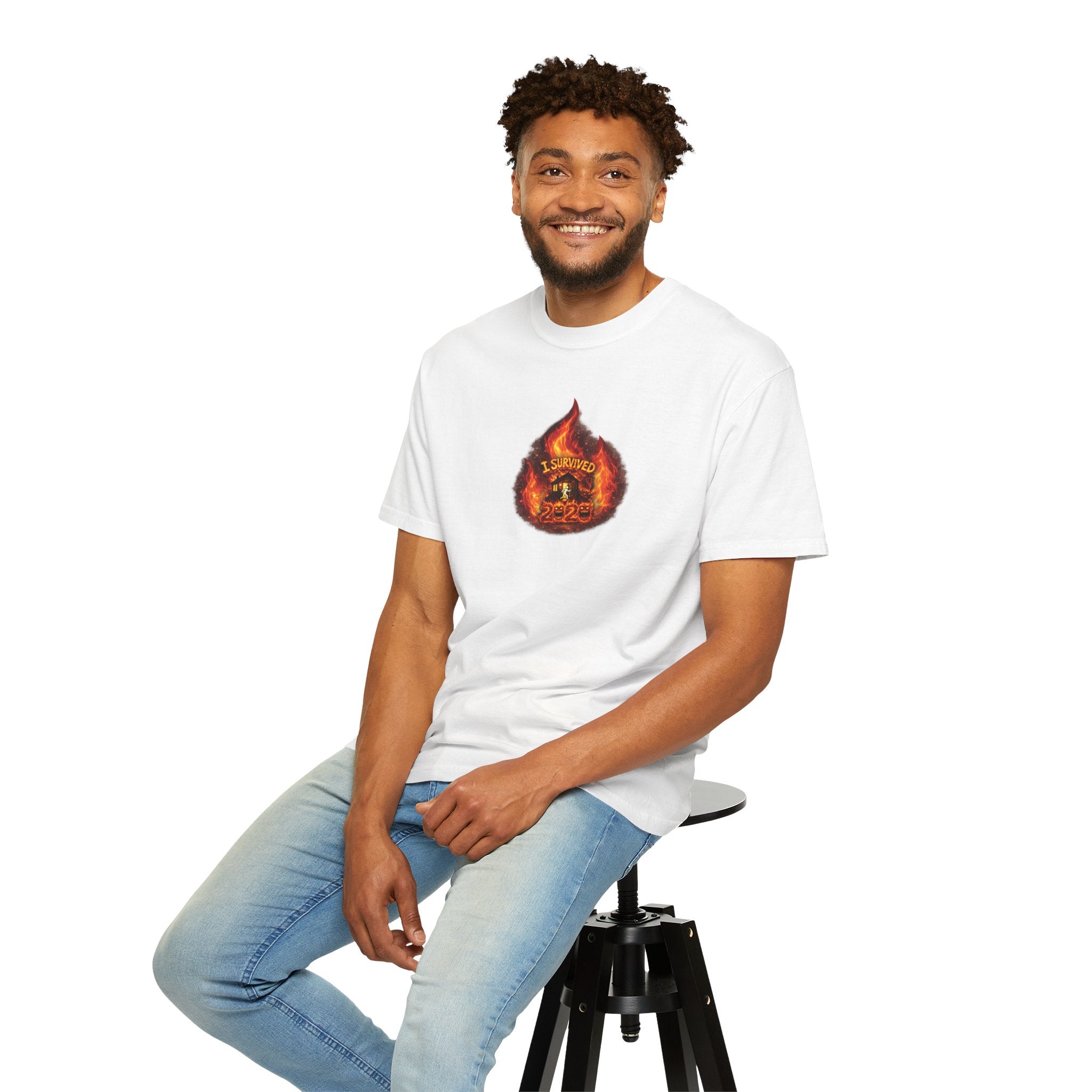 I Survived 2020 — WILDFIRES S2:E3: Director's Cut "The California Wildfires" Memorial Unisex Garment-Dyed T-shirt