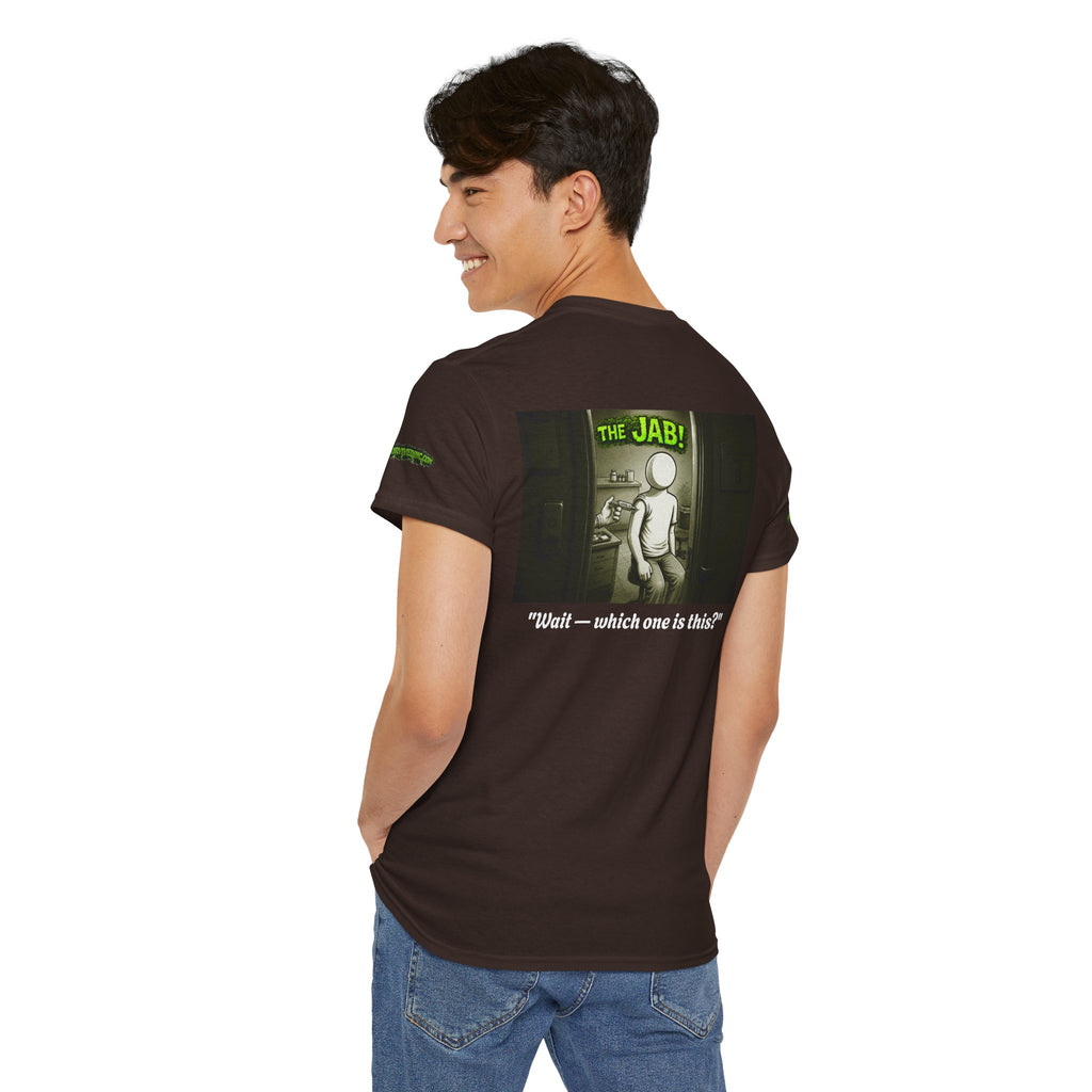 I Survived 2020 — PANDEMIC S1:E3: Director's Cut Special Edition "The Jab!" Unisex Heavy Cotton Tee
