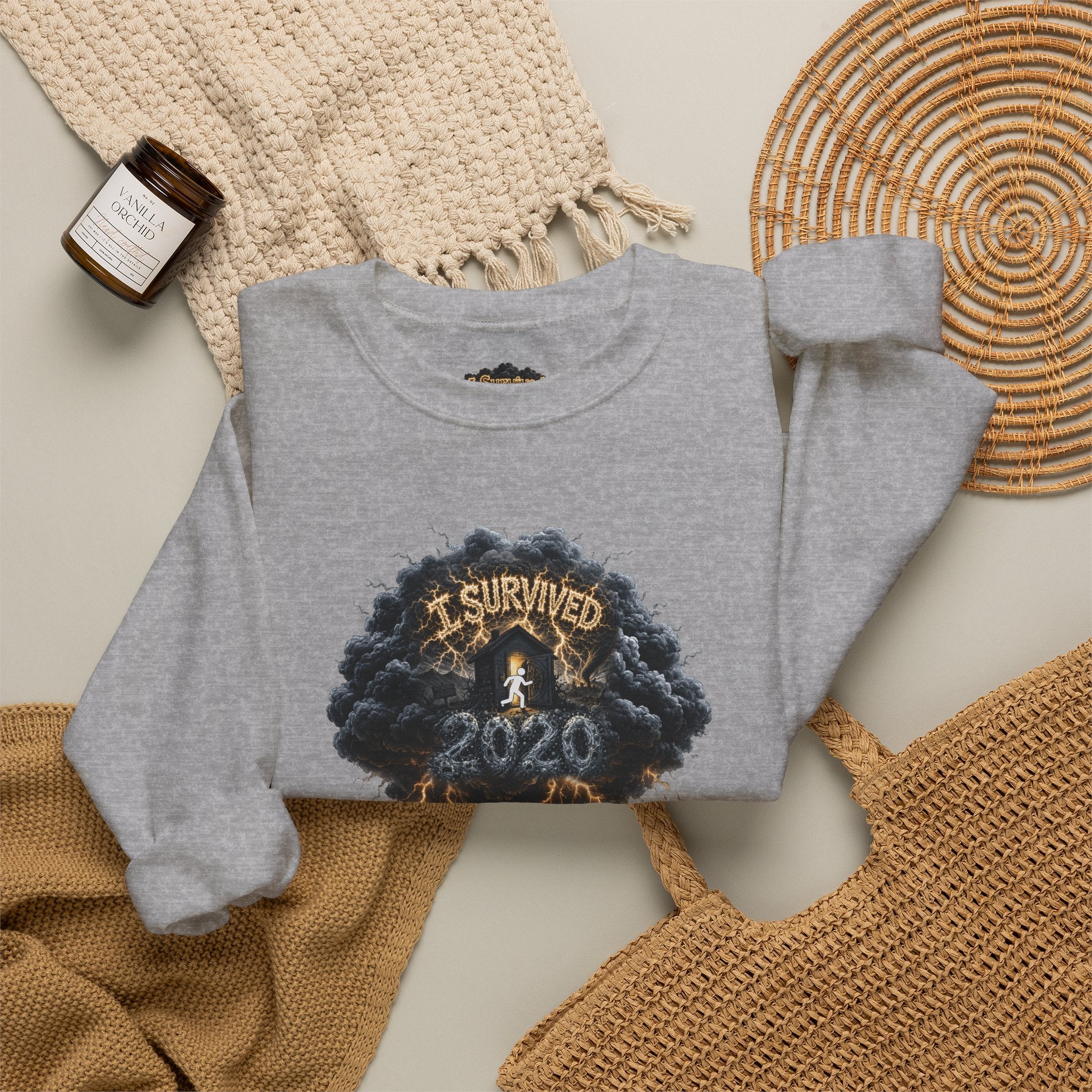 I Survived 2020 — Original PILOT Design: Director's Cut Special Edition Unisex Heavy Blend™ Crewneck Sweatshirt