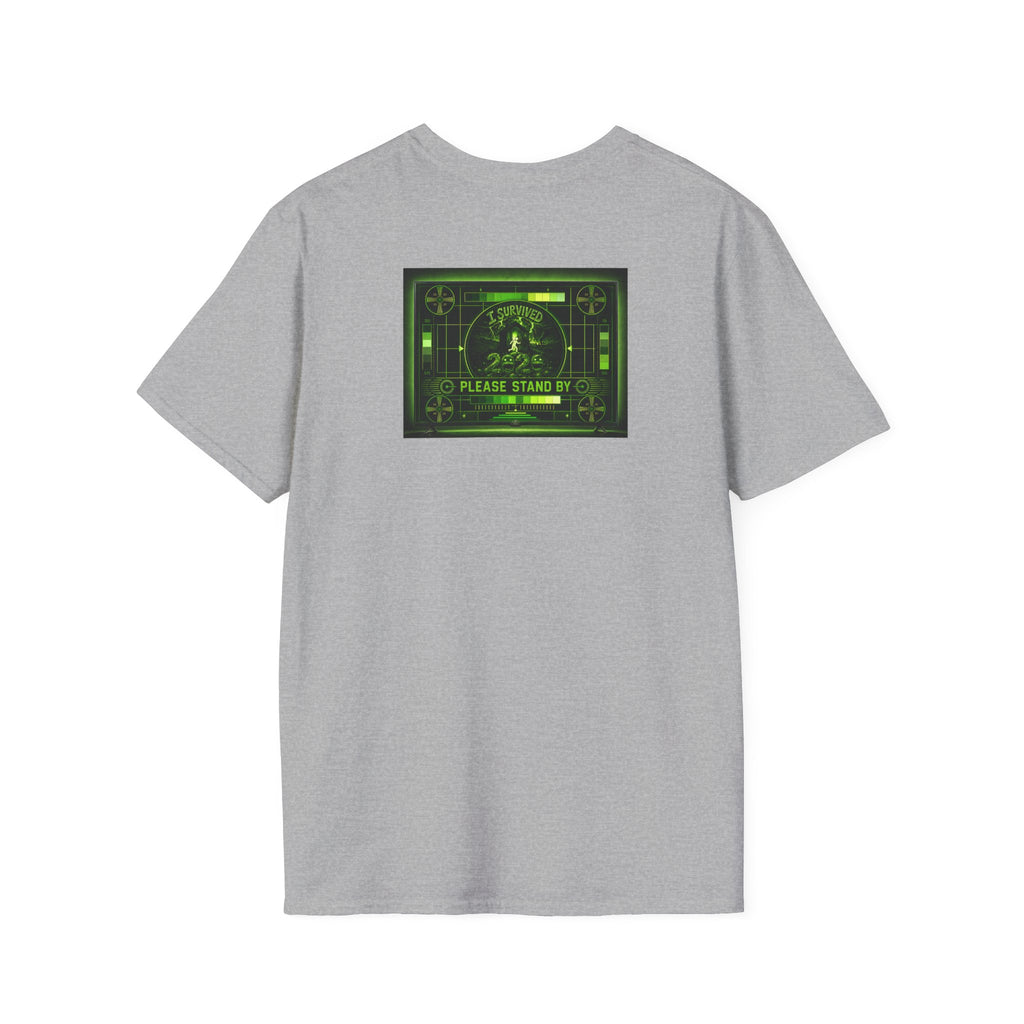 I Survived 2020 — "Please Stand By" Test Pattern Toxic Signal Tee Summer Premiere Unisex Softstyle T-Shirt