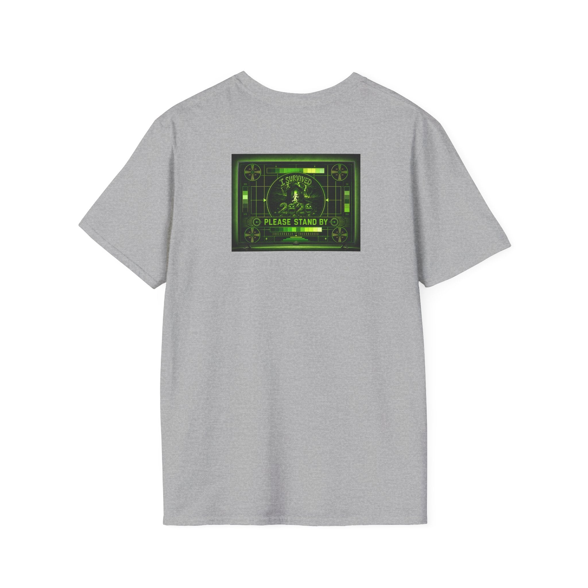I Survived 2020 — "Please Stand By" Test Pattern Toxic Signal Tee Summer Premiere Unisex Softstyle T-Shirt